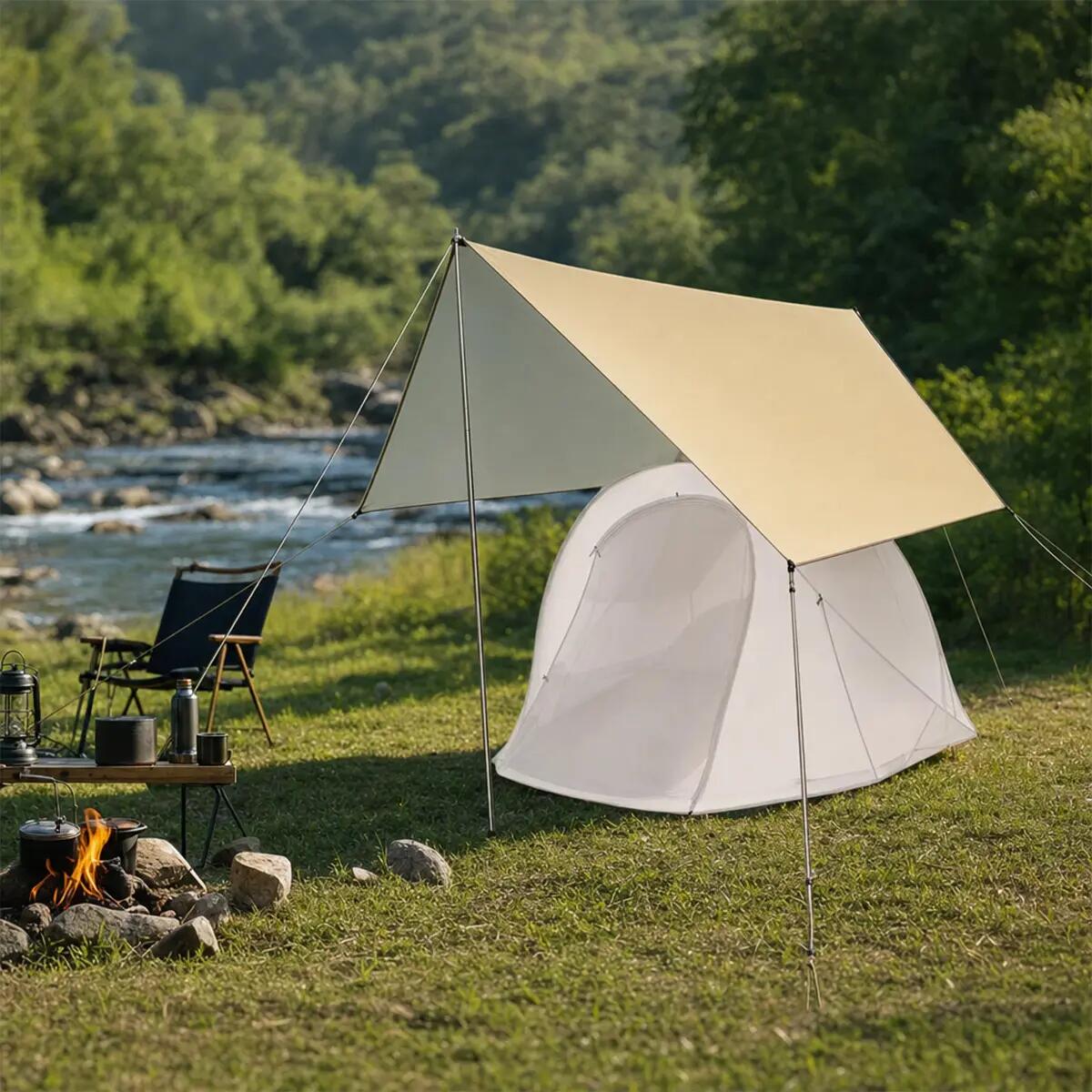 Omada Multifunctional Camping Tarp Shelter, 285x285 cm 2/5