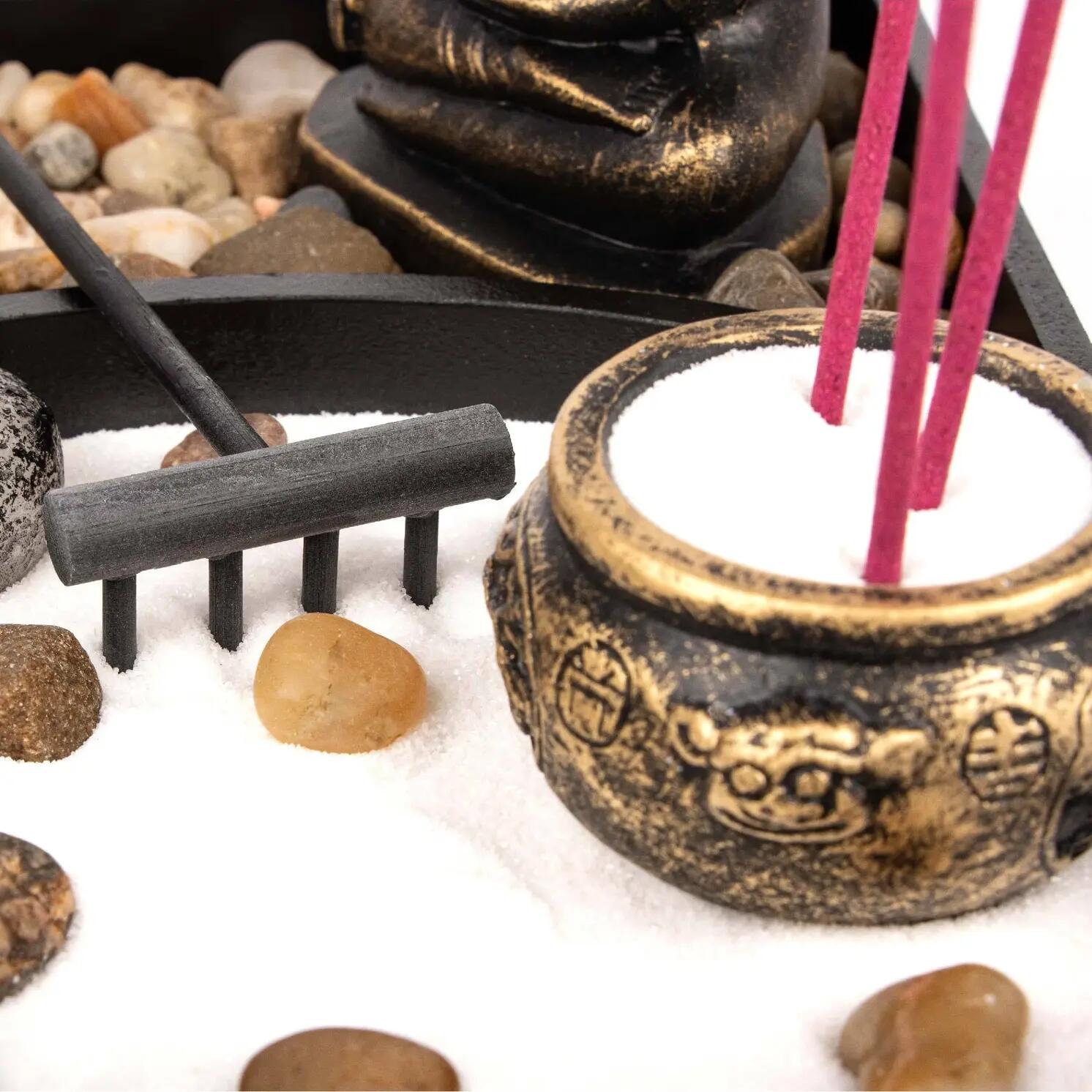 Mini Zen Garden Buddha Incense Stick Holder 8/10