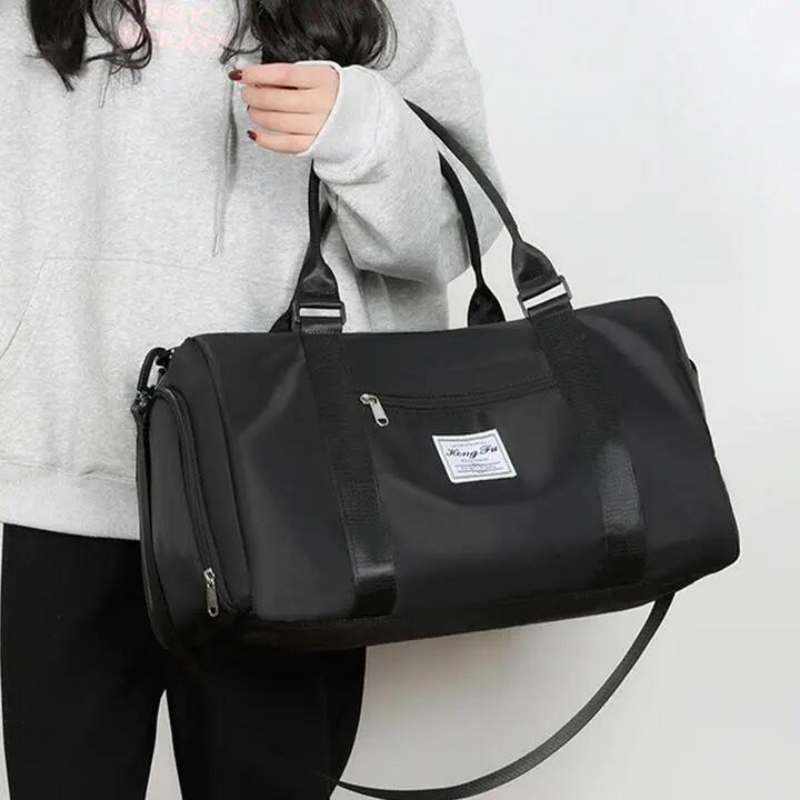 Sac de fitness, QttvbTna, cőpőrekesz, fekete, 45x26x19cm 5/6