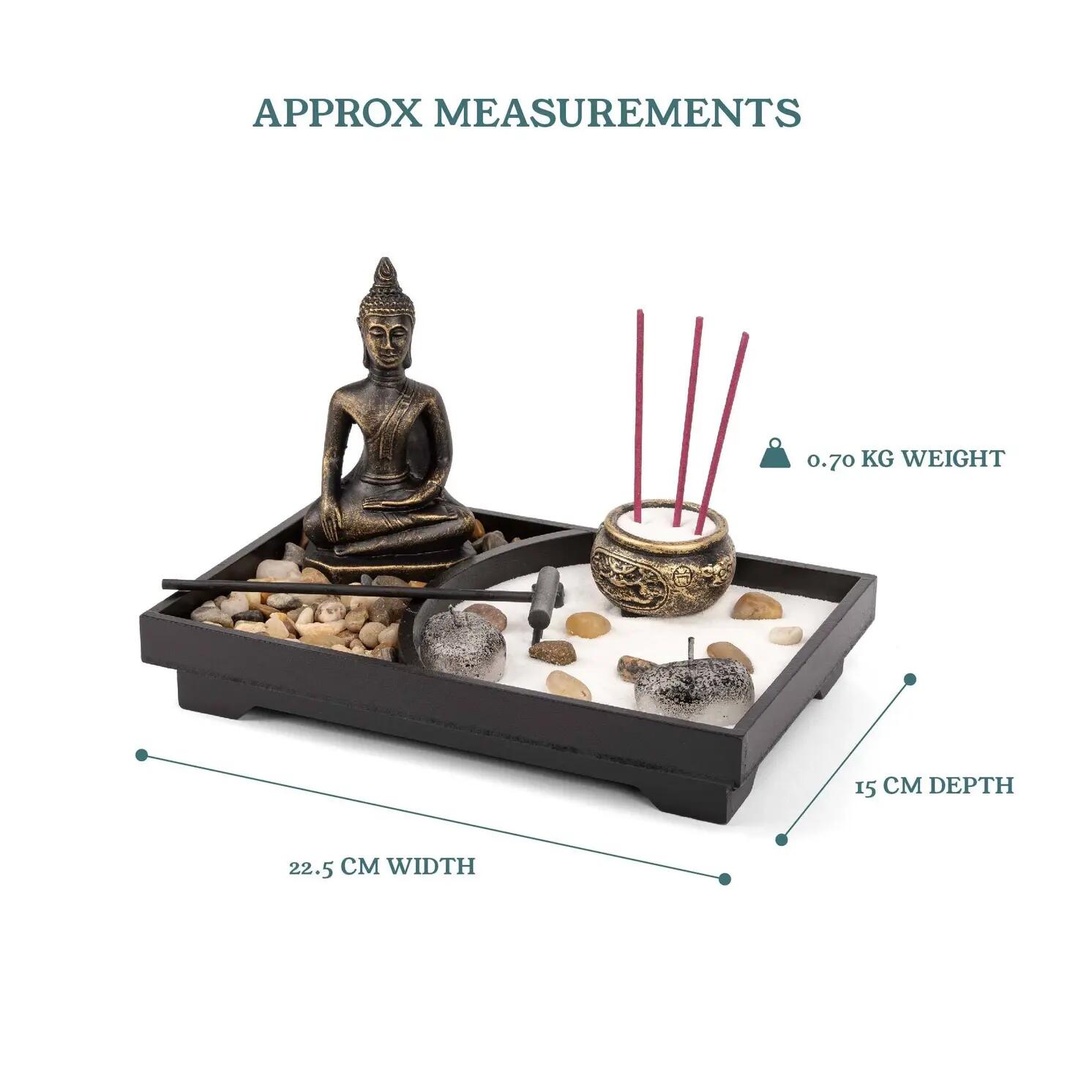 Mini Zen Garden Buddha Incense Stick Holder 3/10