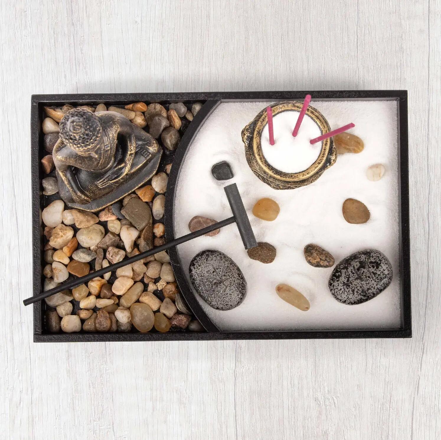 Mini Zen Garden Buddha Incense Stick Holder 10/10