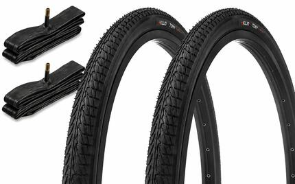 BMX Reifen SET KUJO Tony T 18 x 1,75 Zoll + KENDA Schläuche AV