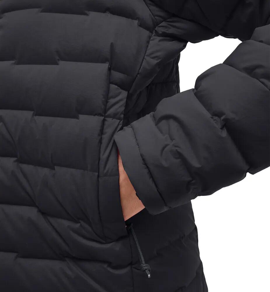 Kurtka Damska Turystyczna Puchowa Spitz Down Hood Women True Black 8/10