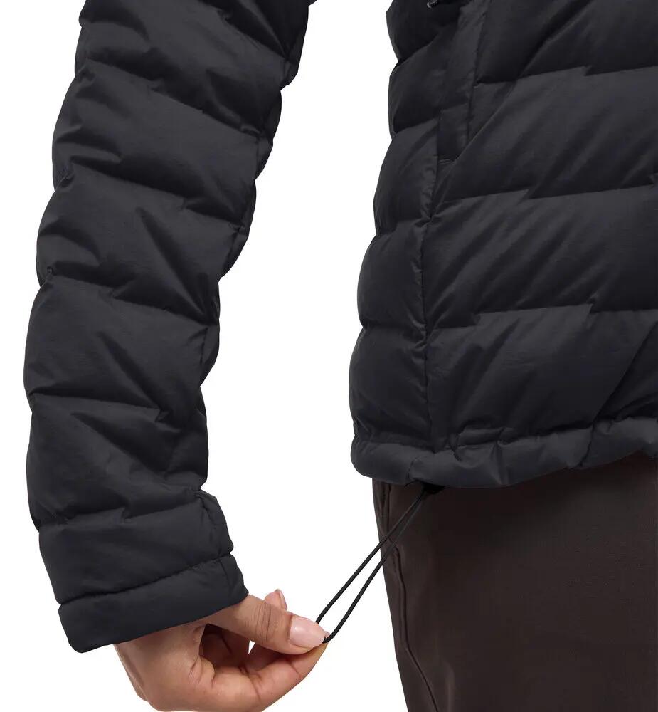 Kurtka Damska Turystyczna Puchowa Spitz Down Hood Women True Black 7/10