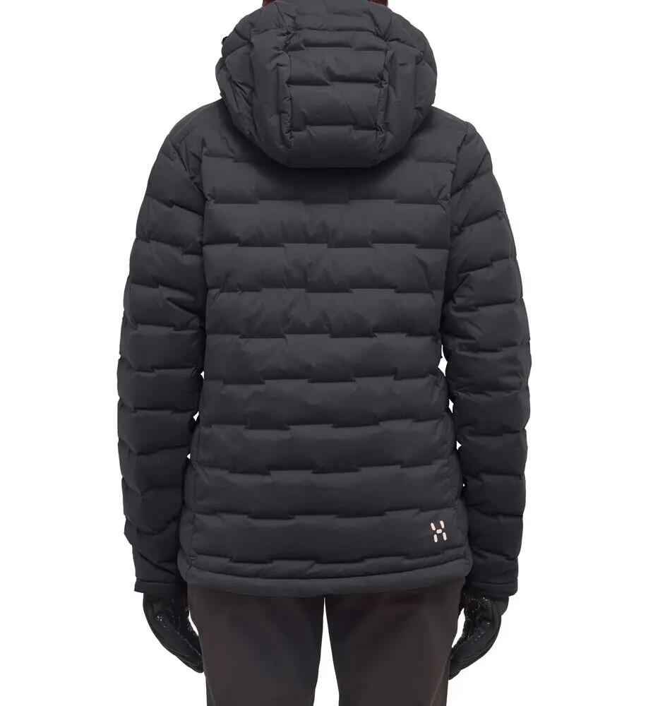 Kurtka Damska Turystyczna Puchowa Spitz Down Hood Women True Black 3/10