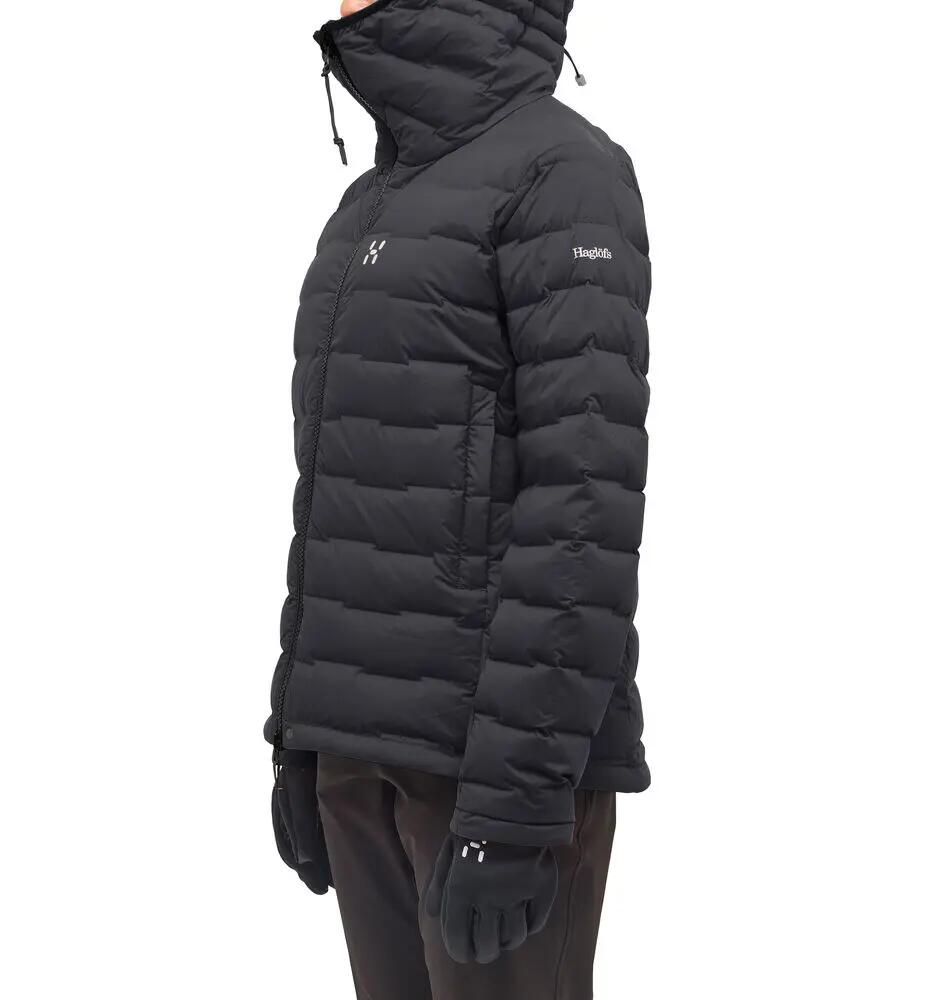 Kurtka Damska Turystyczna Puchowa Spitz Down Hood Women True Black 2/10