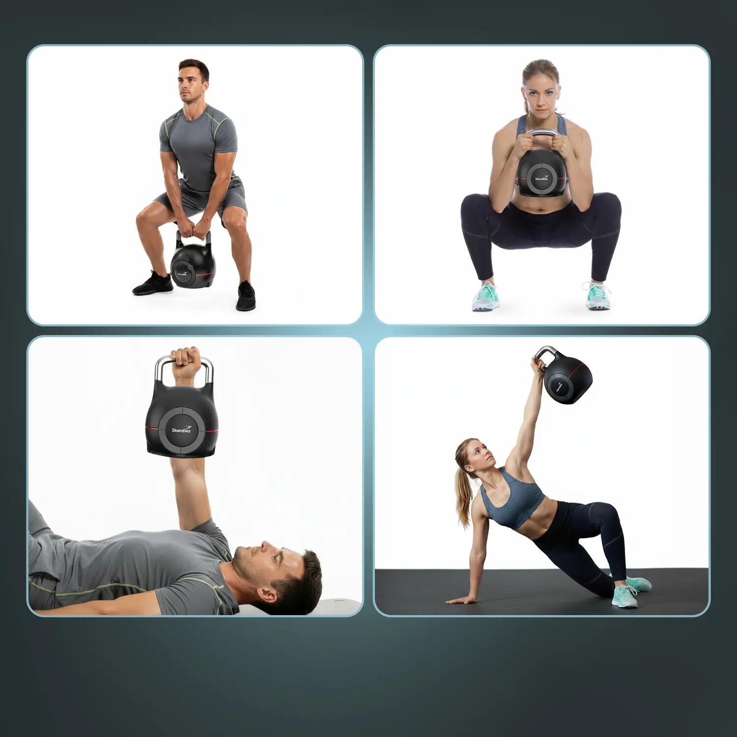 Kettlebell Paino - Kettlebell réglable sur 7 niveaux : de 2 à 20kg - Musculation 3/7