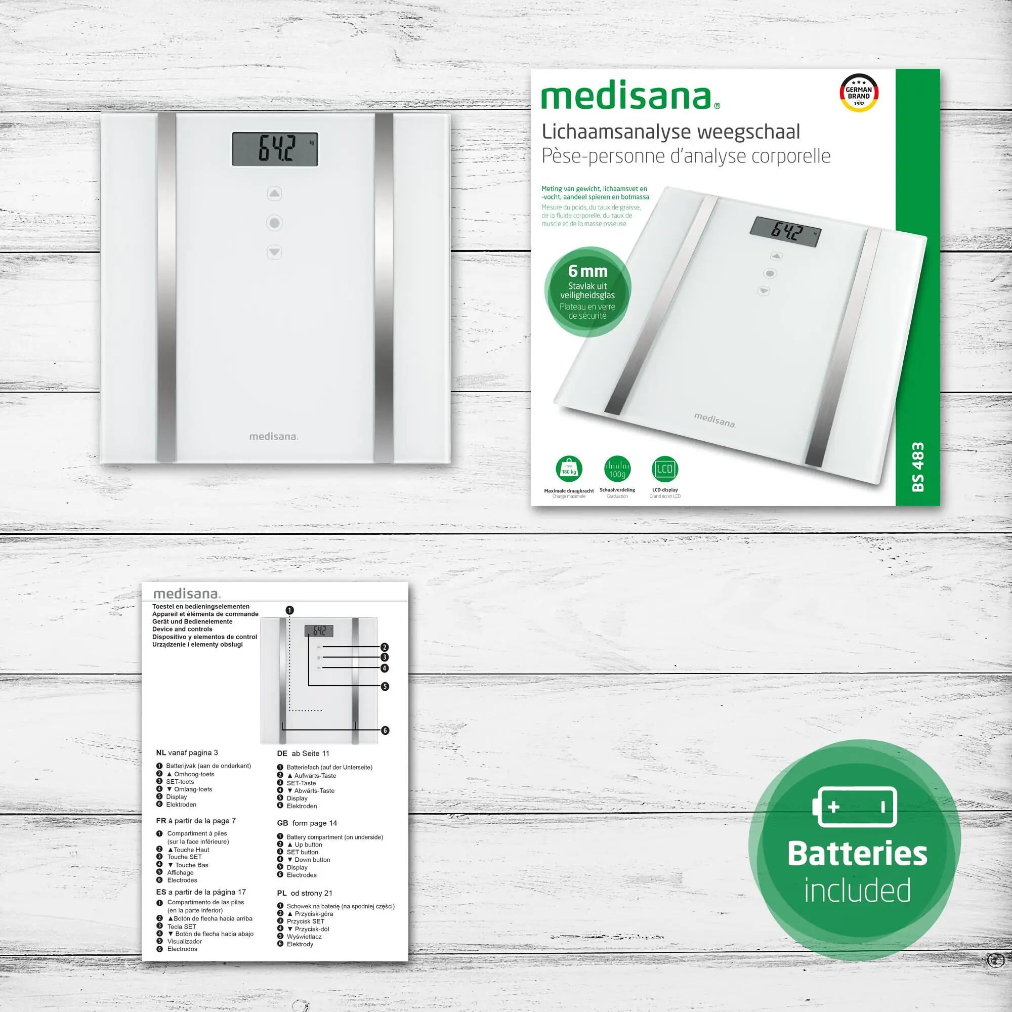 medisana BS 483 impédancemètre précis, 10 profils utilisateur 6/6