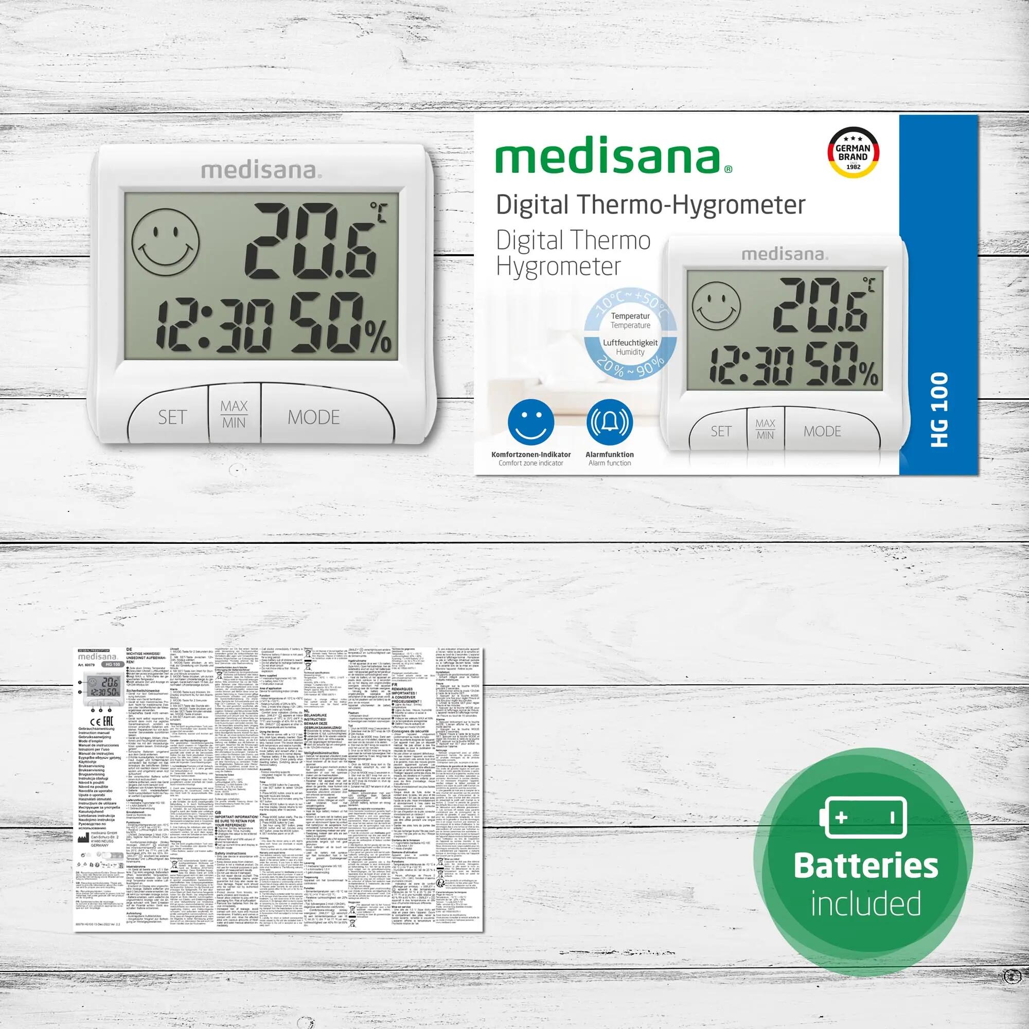 Higrómetro digital HG 100 humedad y temperatura, indicador de confort 6/6