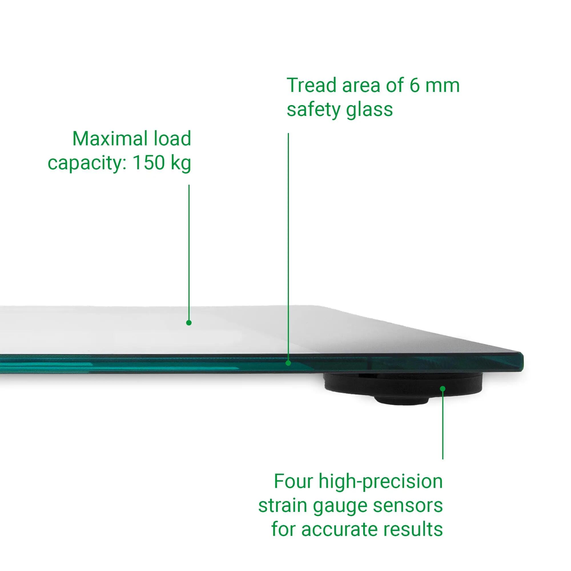 medisana PS 400 pèse-personne verre 6 mm, ultra-plat 5/6