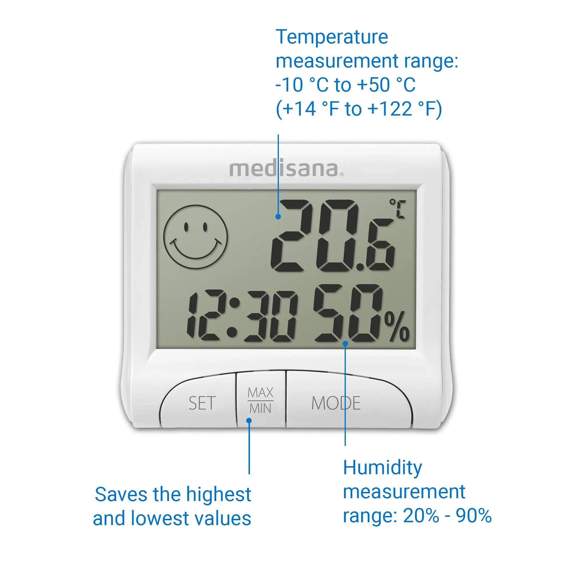 Higrómetro digital HG 100 humedad y temperatura, indicador de confort 5/6