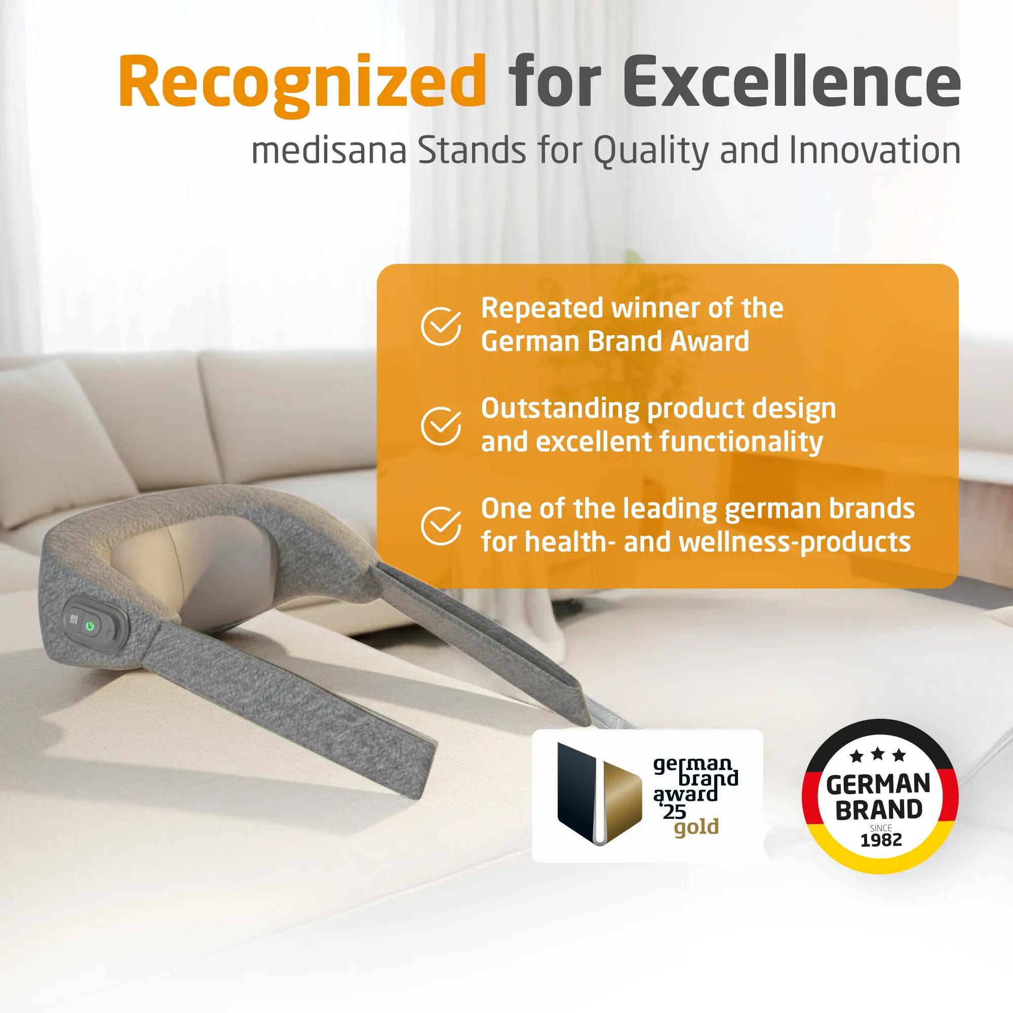 medisana NM 900 Shiatsu chauffant intense, sans fil longue autonomie 6/6