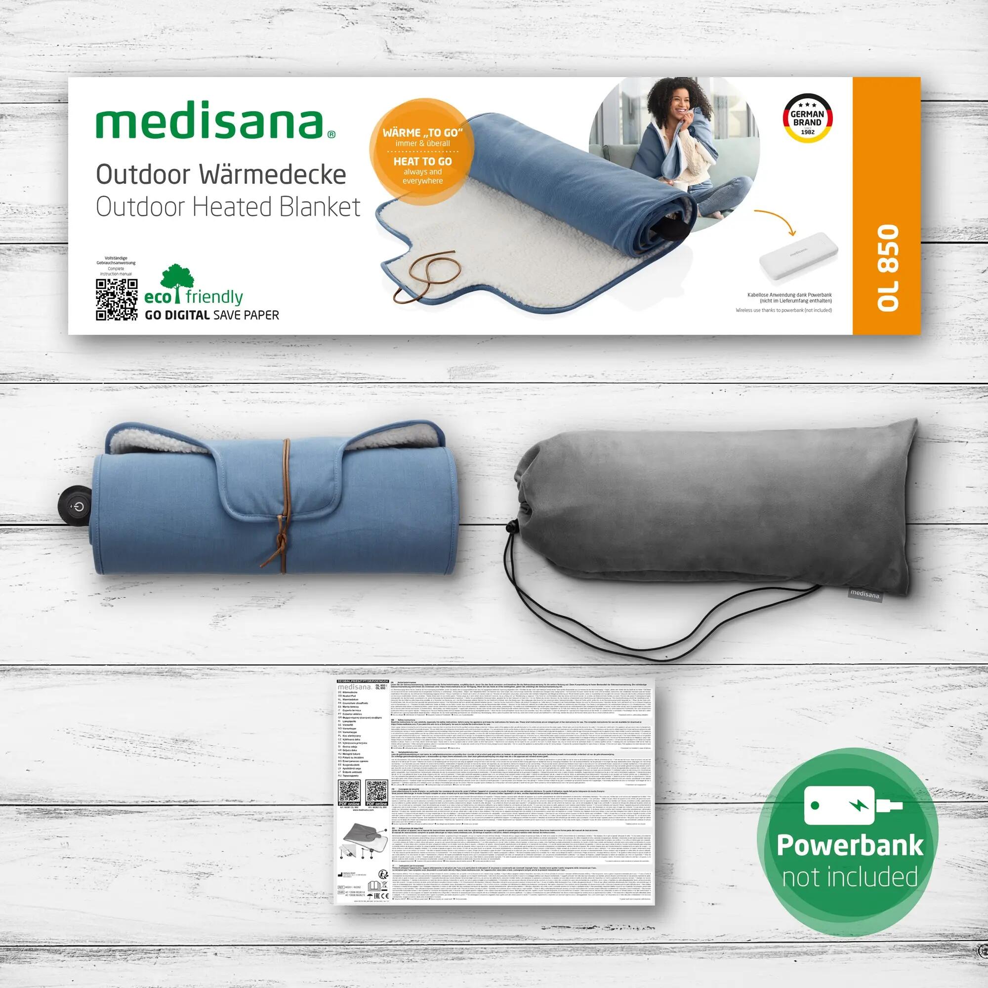 Almohadilla Eléctrica para Cuello y Espalda Medisana OL 850 Azul 6/6