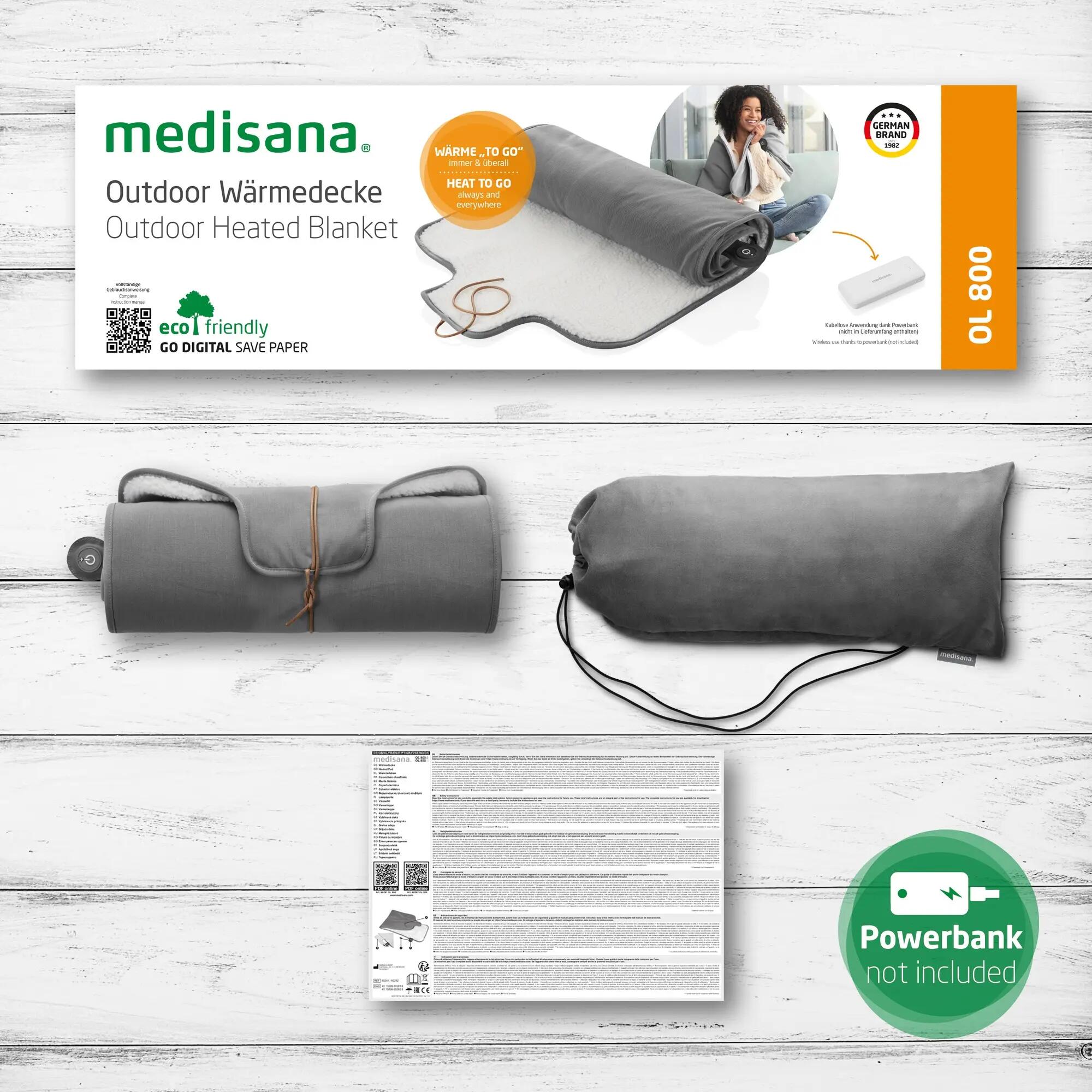 Manta térmica exterior OL 800 portátil inalámbrica 6/6