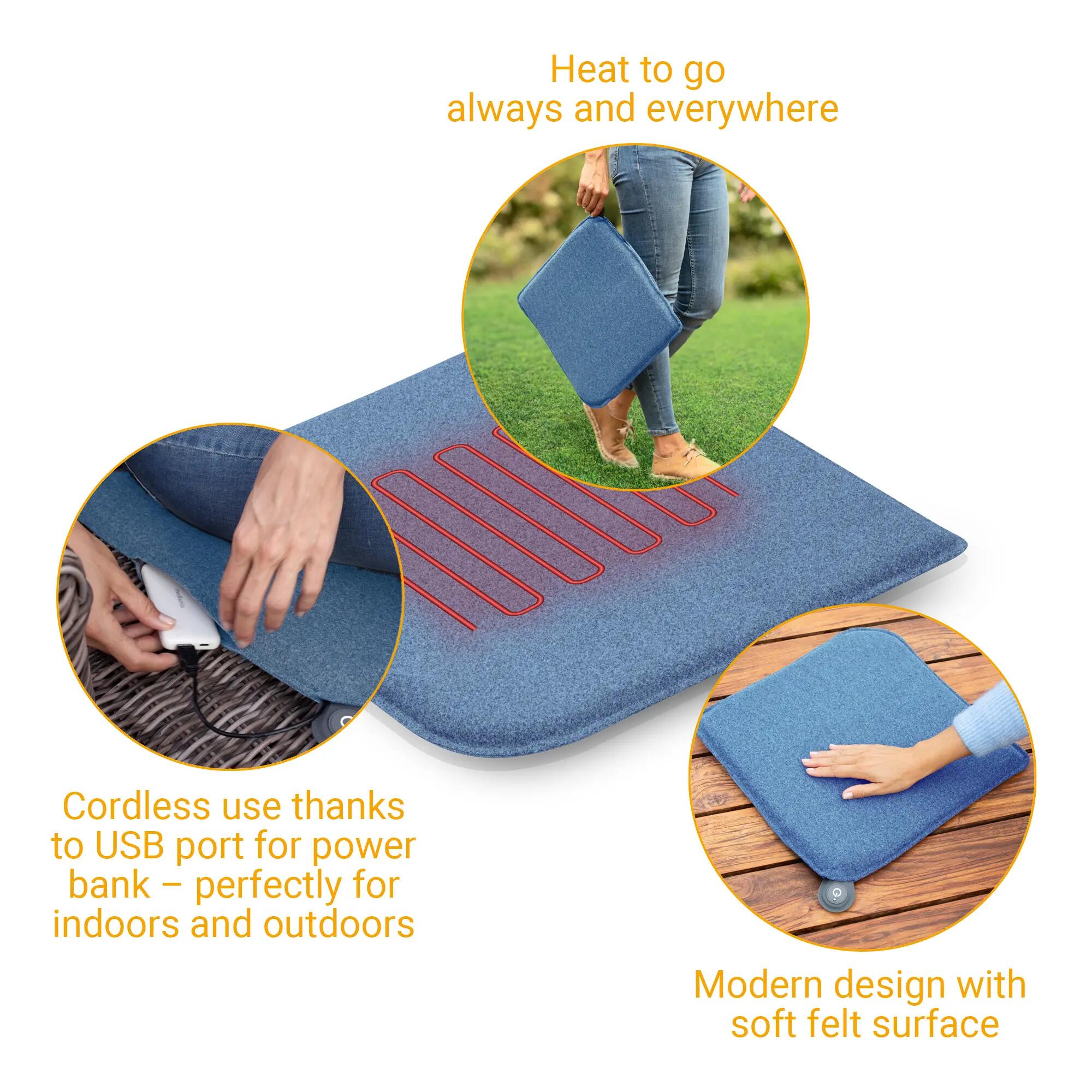 medisana OL 650 chauffe-siège sans fil, housse lavable 4/6