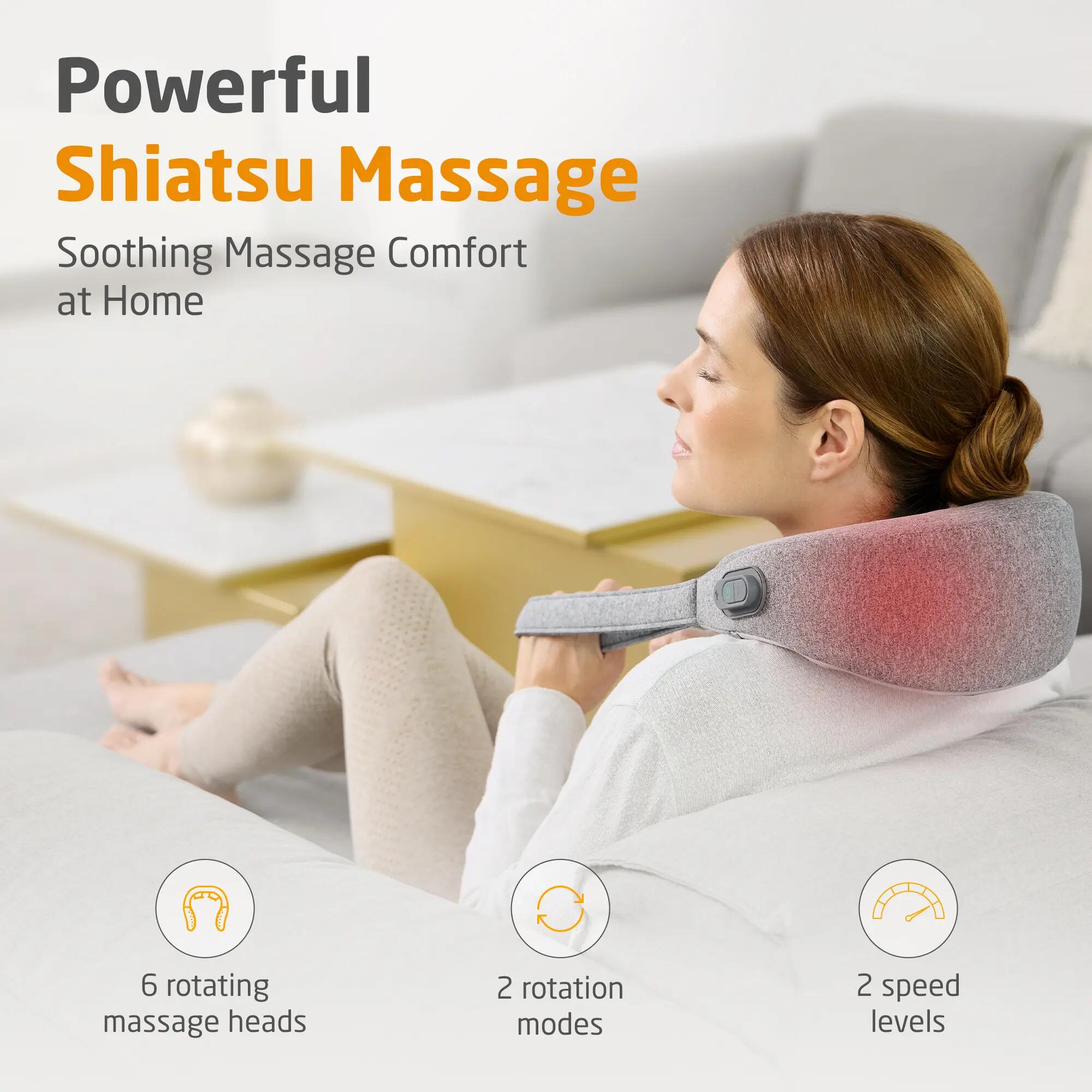 medisana NM 900 Shiatsu chauffant intense, sans fil longue autonomie 2/6
