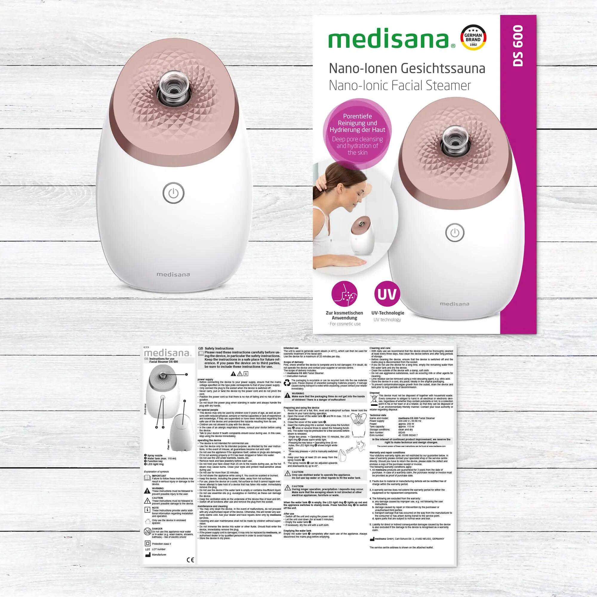 Sauna do Twarzy Medisana DS 600 Biały 6/6