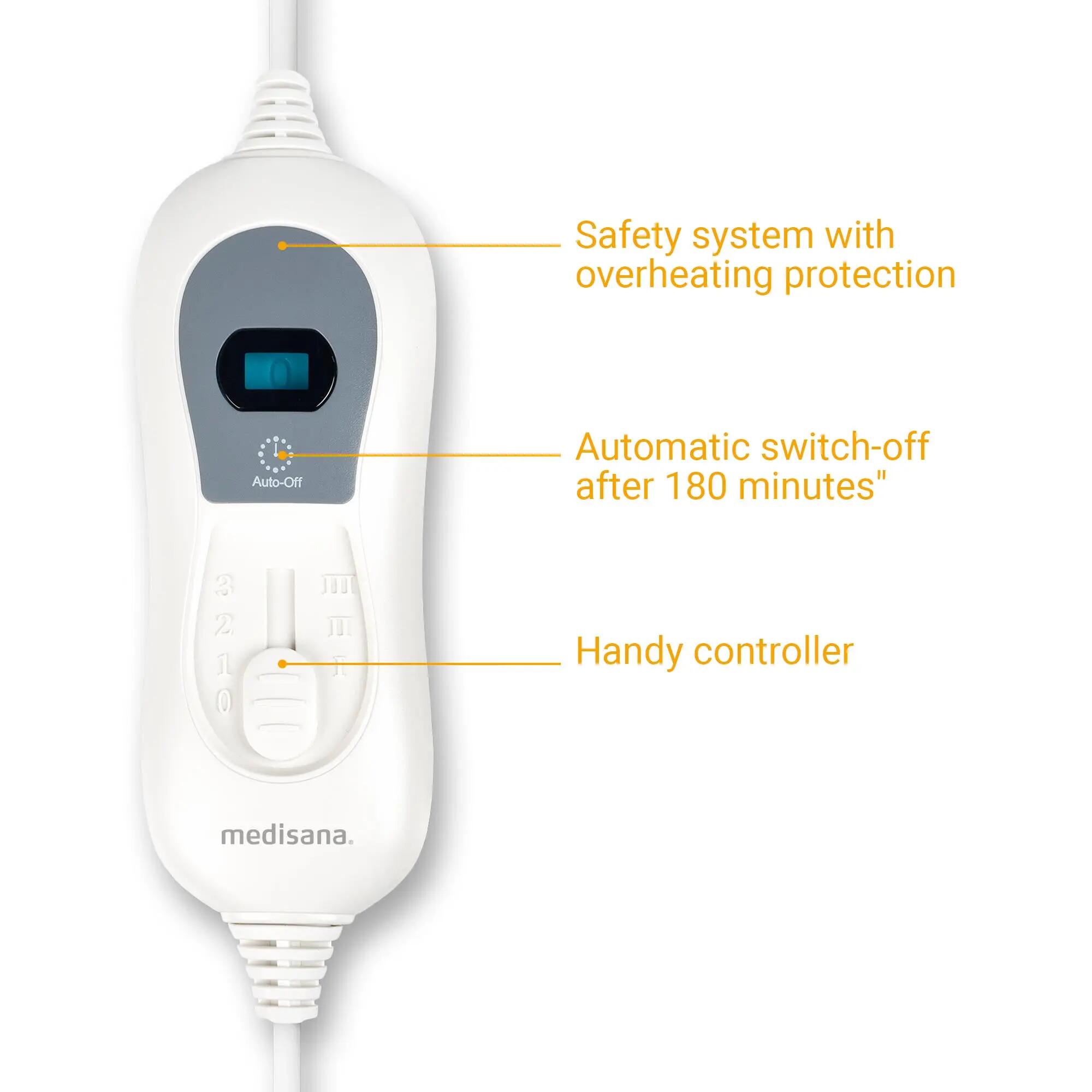 medisana HU 665 chauffe-lit doux, 3 niveaux & arrêt auto 180 min 5/6