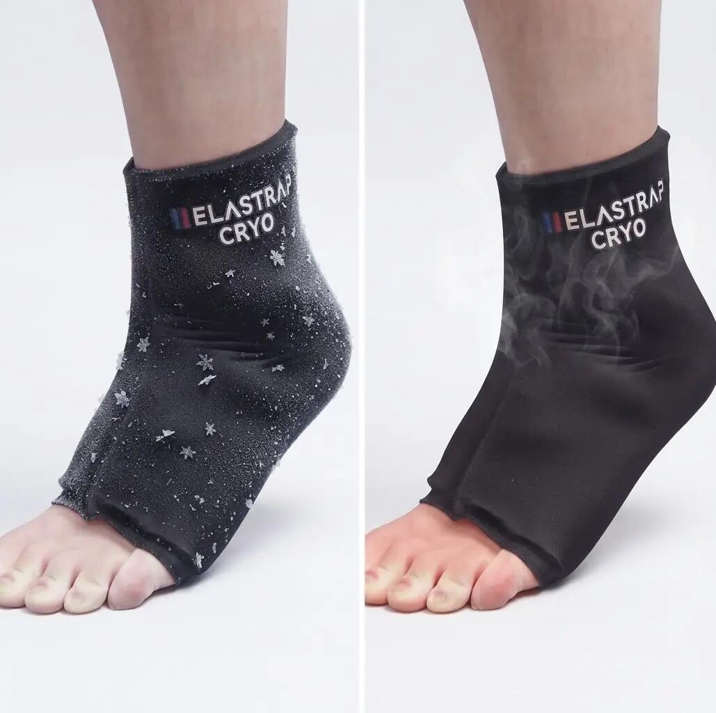 Chevillère de cryothérapie - Manchon gel chaud et froid - Cheville - Récupératio 5/8