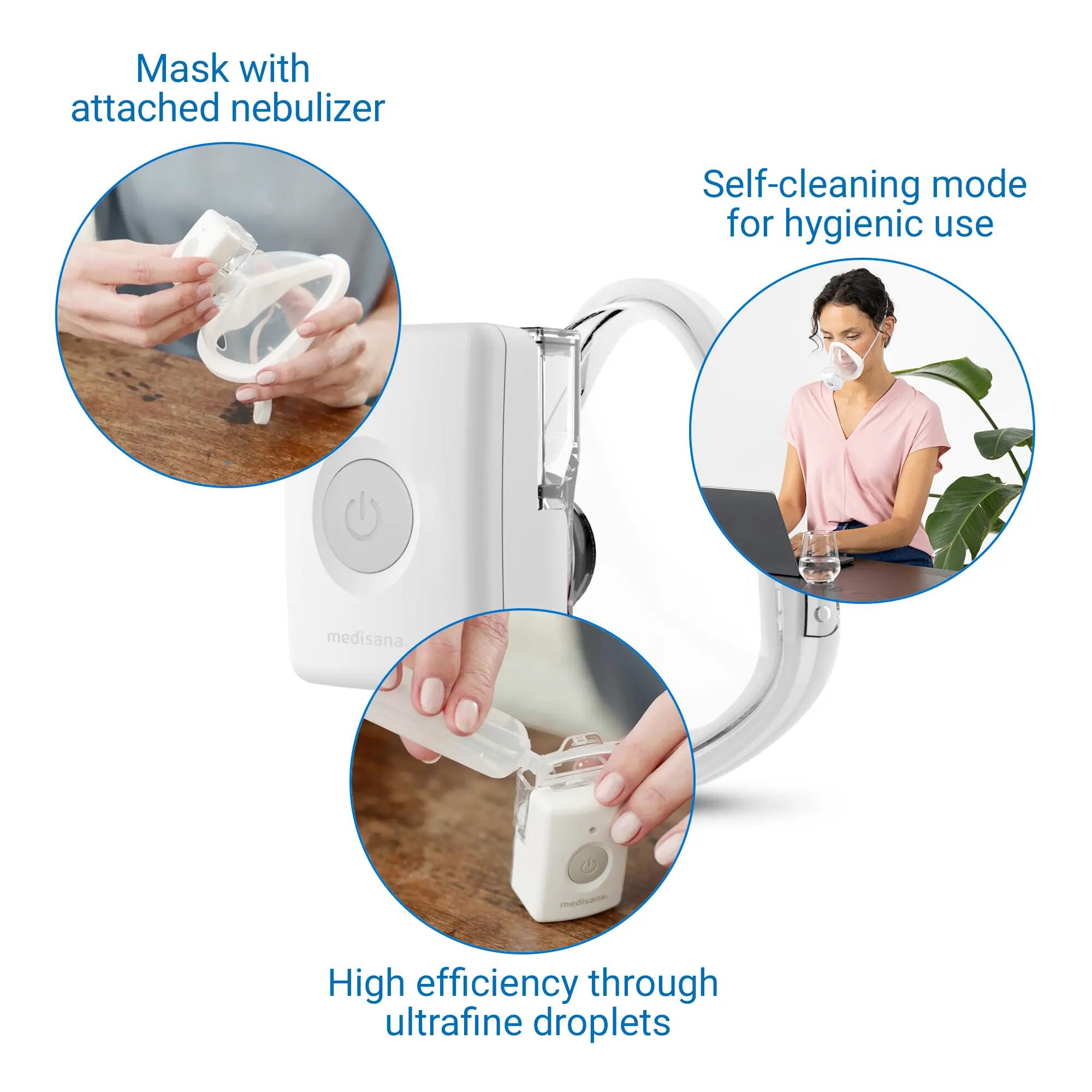 medisana IN 700 inhalation mains-libres autonomie prolongée USB-C 4/6