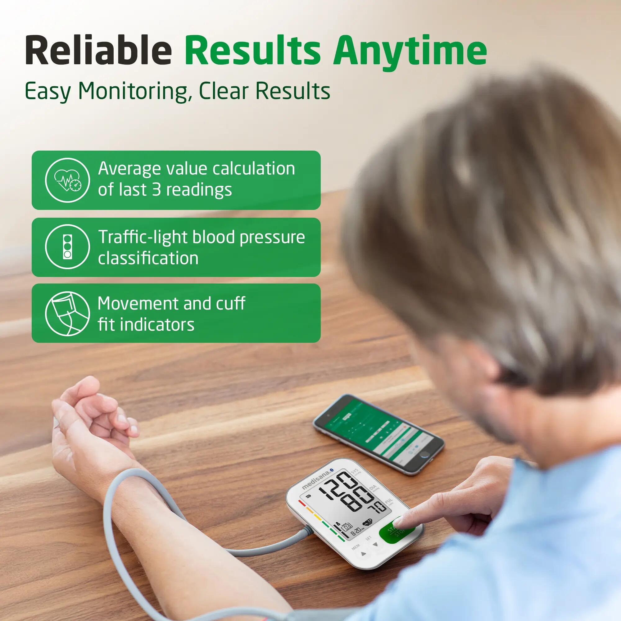 medisana BU 572 connect - mesure précise, écran XXL rétroéclairé 3/6
