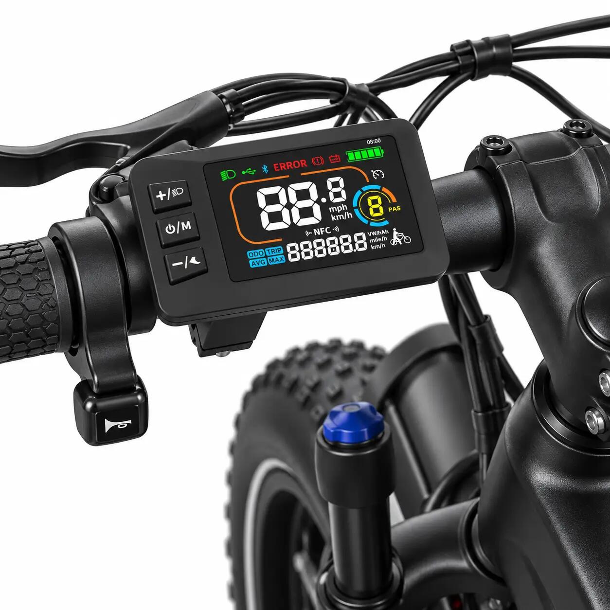 C05PRO faltbares Elektrofahrrad 470Wh-36V-13Ah - 20"x4" Rad FatBike 7/10