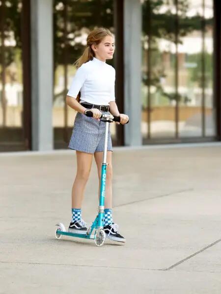 Trottinette enfant 2 roues - Sprite LED - Océan 2/7