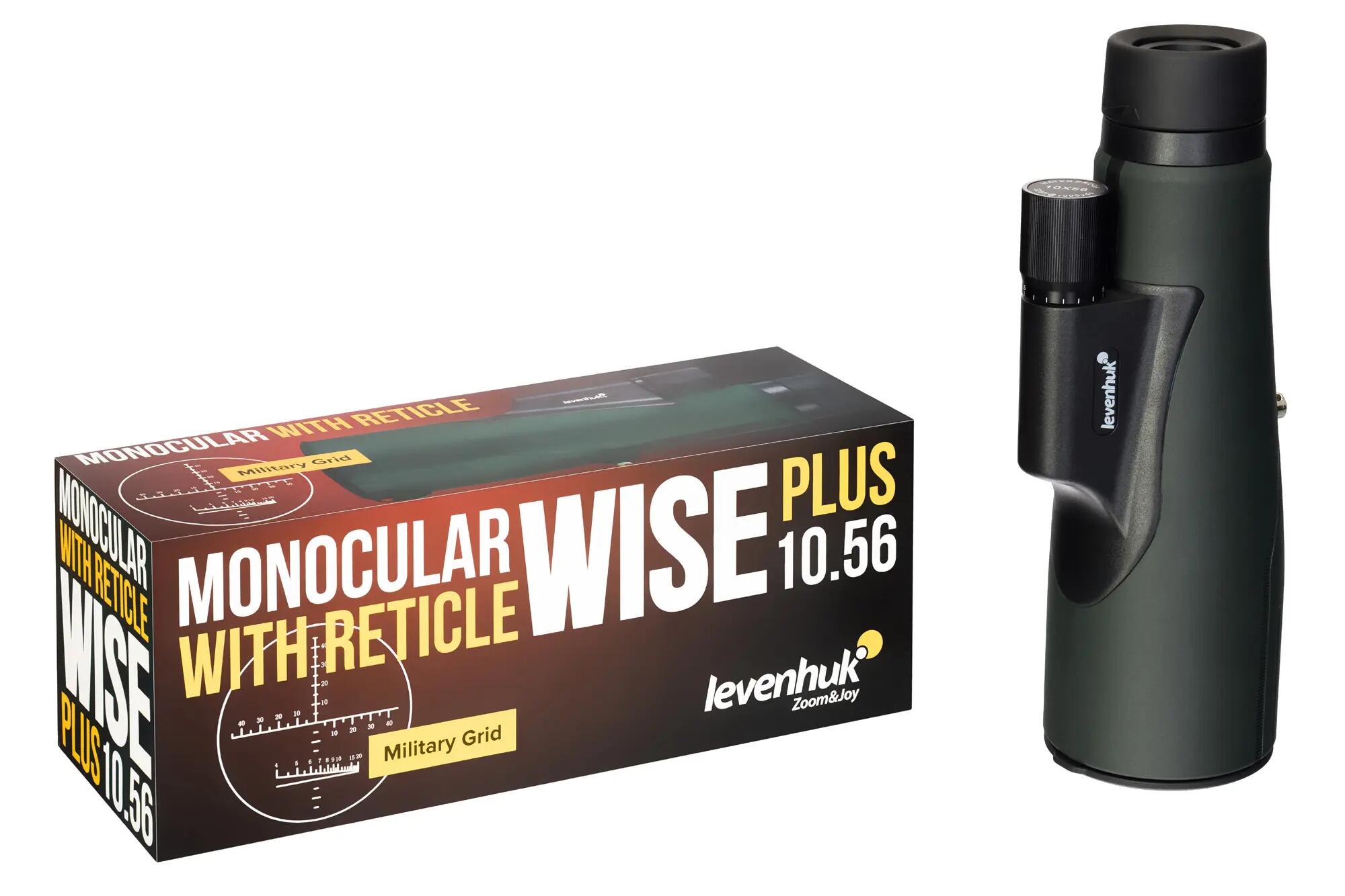 Monocular Levenhuk Wise PLUS 10x56 con retícula 4/12