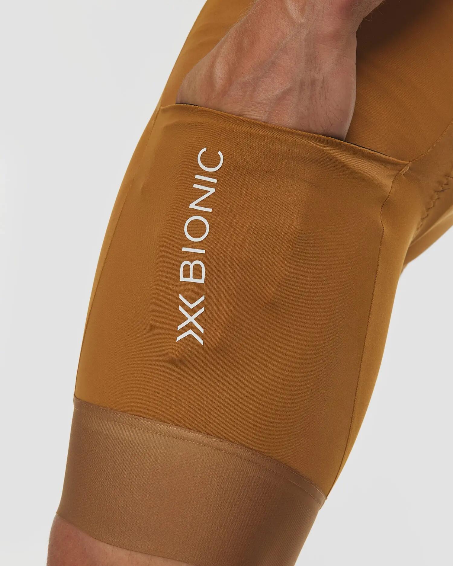 Calções de ciclismo com alças X-Bionic Corefusion Ride Gravel Earth para homem 6/7