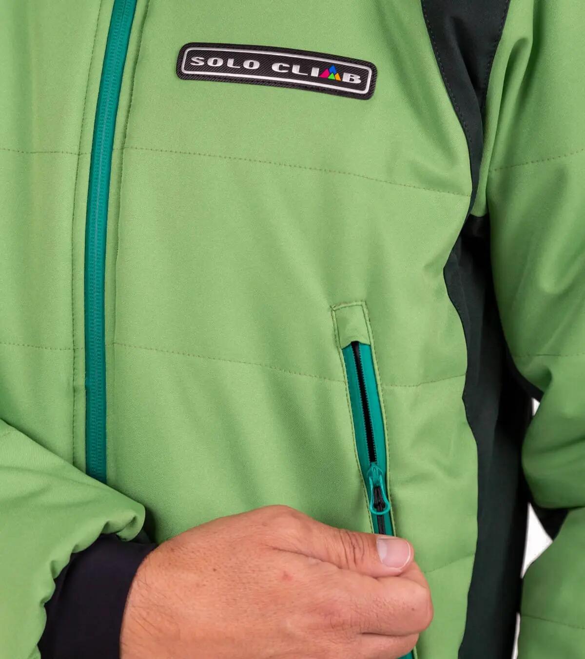 Chaqueta de Montaña Térmica, Impermeable y Cortaviento Aspen Hombre Verde 5/5