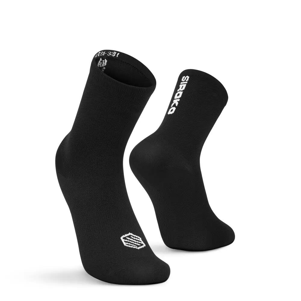 Chaussettes vélo enfant Cyclisme Enfants K-Core Roadrunner Black Noir 2/7