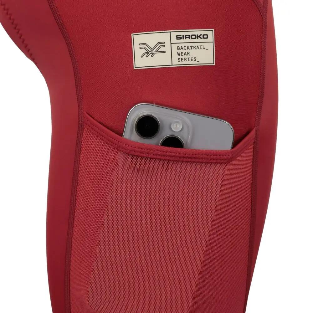 Męskie spodenki rowerowe gravel Kolarstwo Siroko Rocket Red 6/8