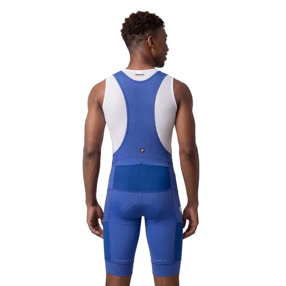 Salopette da ciclismo gravel a gamba corta da uomo Rocket Blue Blu 2/8
