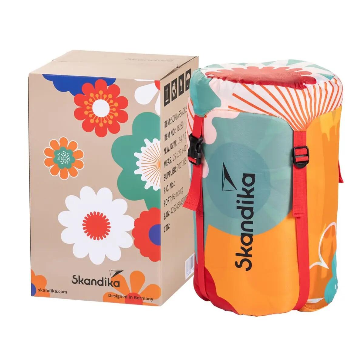 Deckenschlafsack Sovro 190 Flower - Schlafsack für Erwachsene - 3 Jahreszeiten 9/15