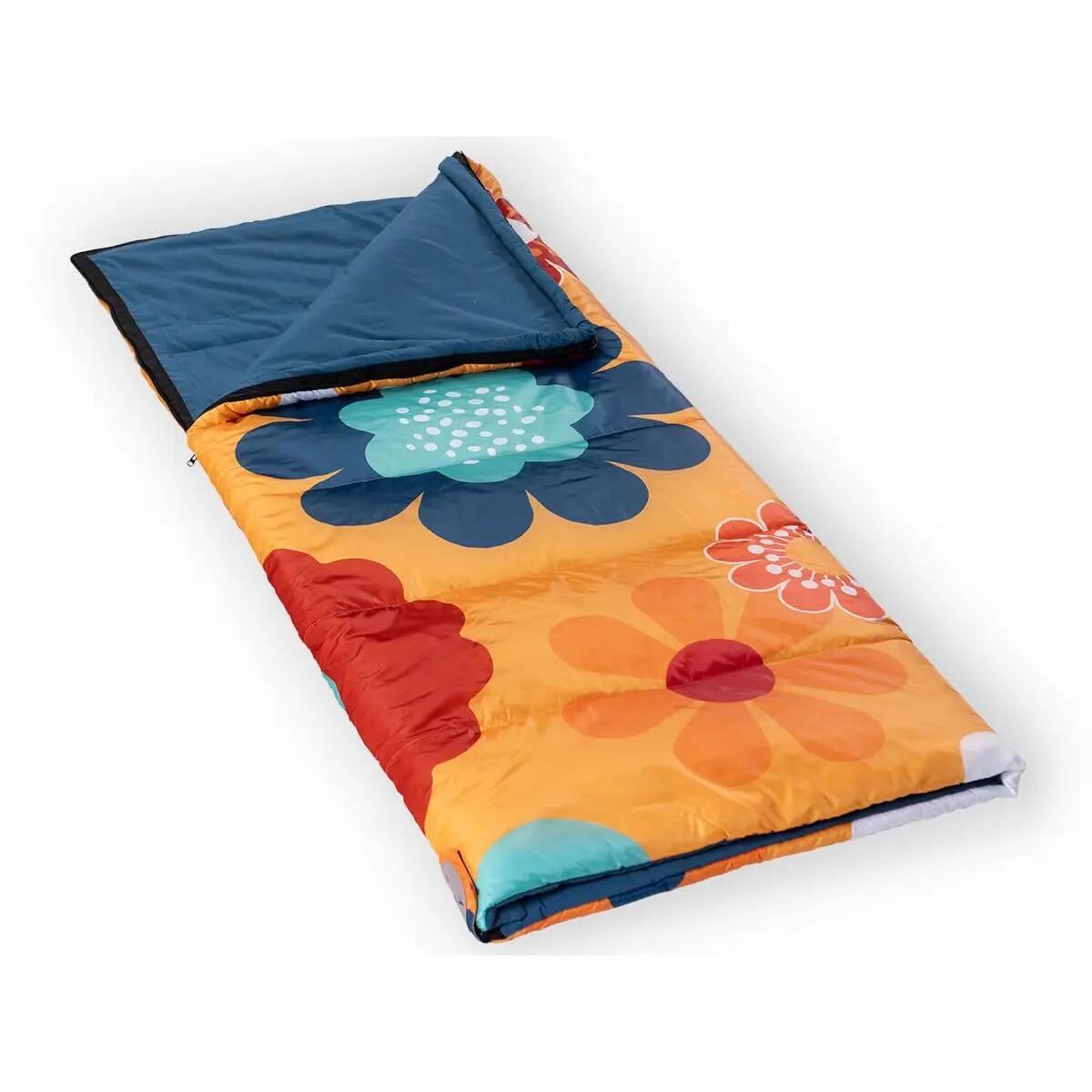 Deckenschlafsack Sovro 190 Flower - Schlafsack für Erwachsene - 3 Jahreszeiten 7/15