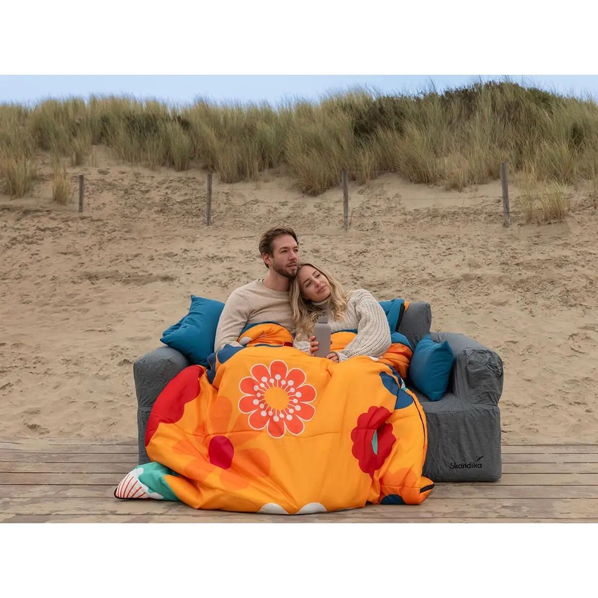 Deckenschlafsack Sovro 190 Flower - Schlafsack für Erwachsene - 3 Jahreszeiten 4/15