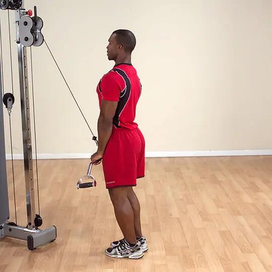 Lat Bar pro MB438RG para fitness y entrenamiento de fuerza 3/4