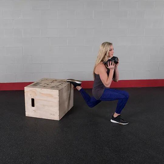 Boite à plyo en bois BSTWPBOX pour fitness et musculation 5/5
