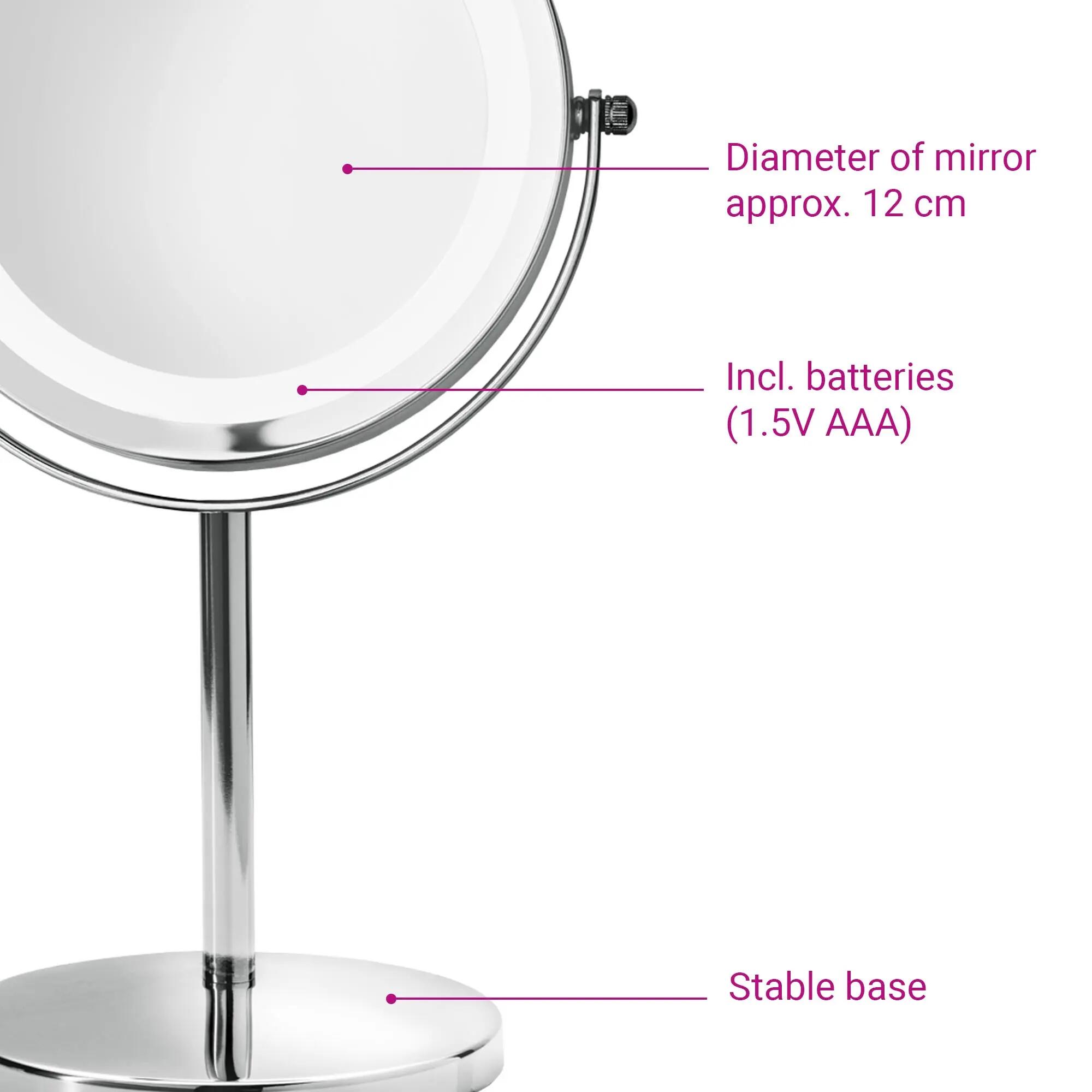 Espejo de maquillaje CM 840 LED 5x aumento 5/6