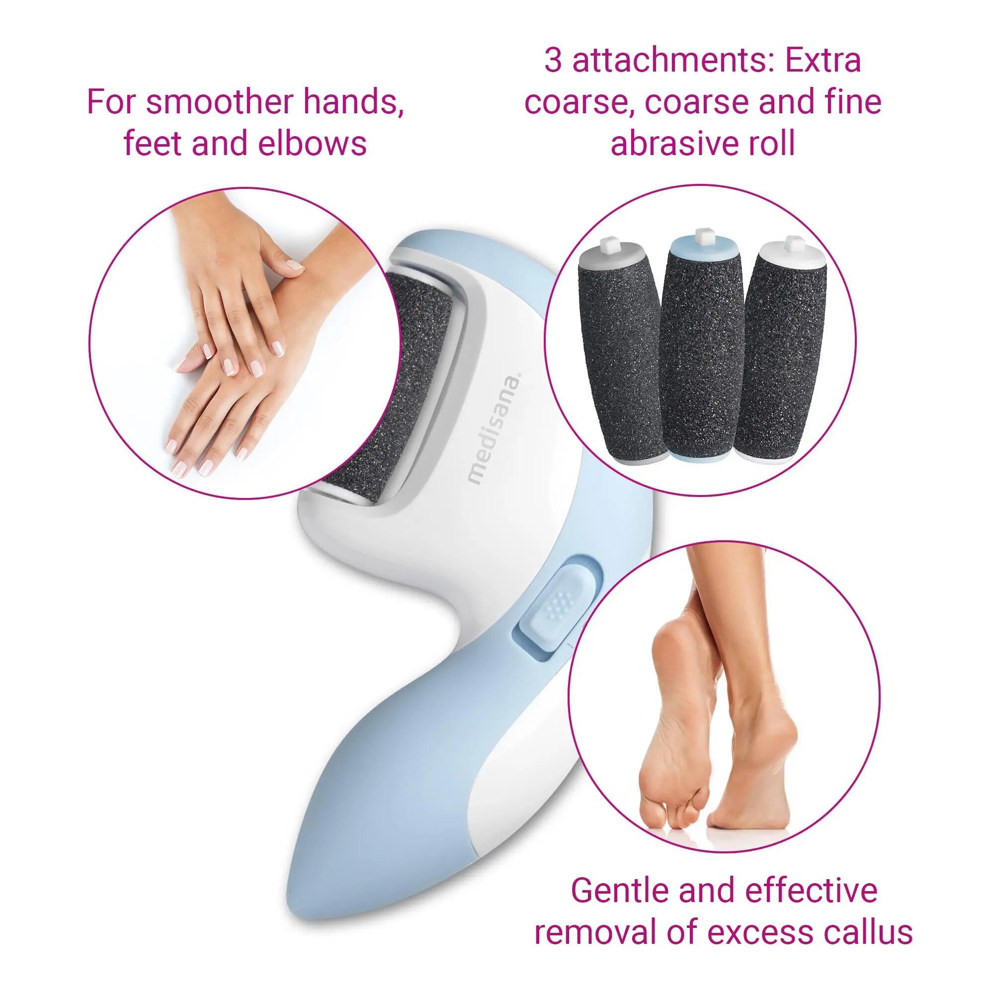 medisana CR 870 anti-callosités pour pieds et mains, 3 rouleaux longue durée 5/6