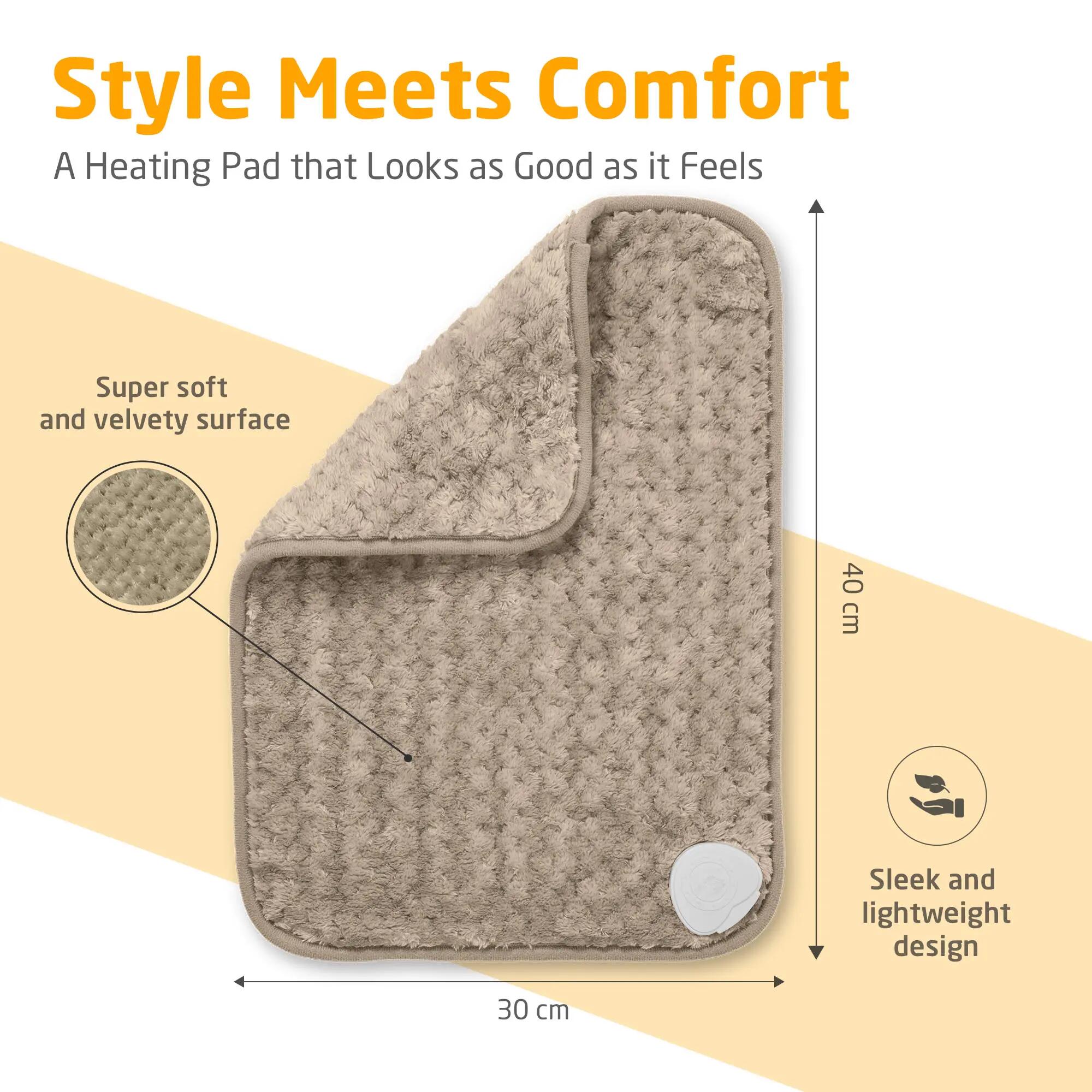 medisana HP 519 Coussin chauffant 4 niveaux, Coral Fleece doux 5/6