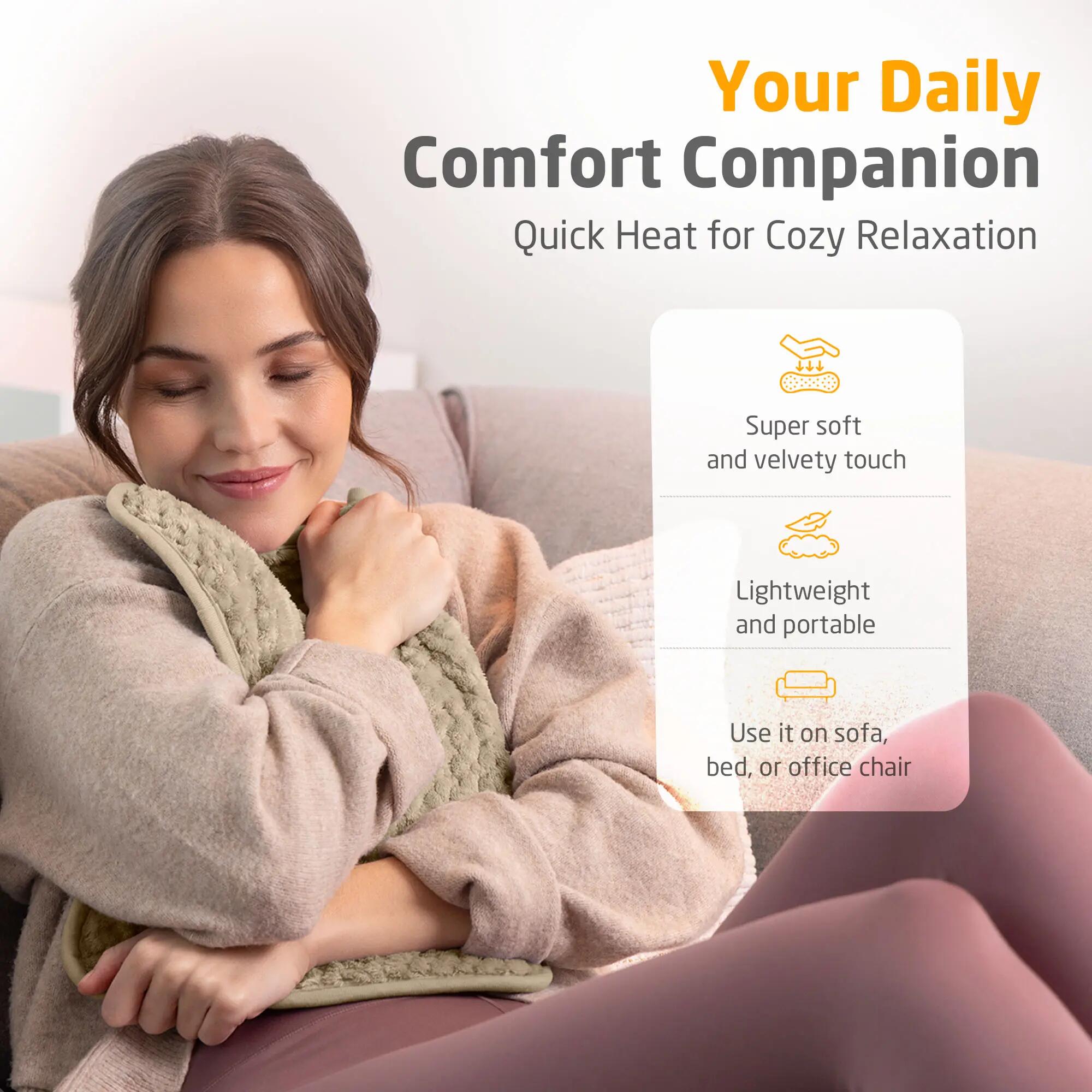medisana HP 519 Coussin chauffant 4 niveaux, Coral Fleece doux 3/6