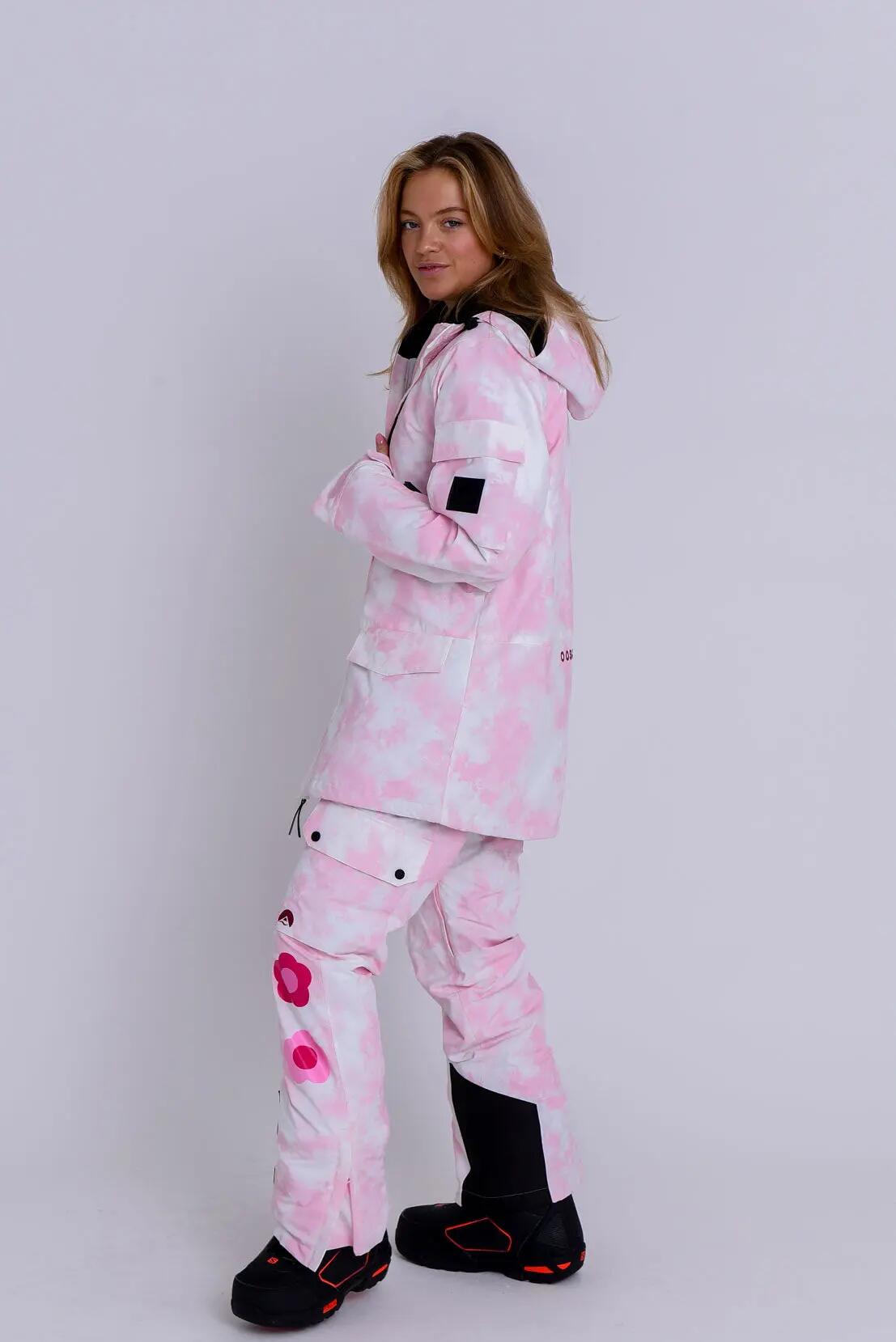 Yeh Girl Ski- & Snowboardjacke – Katie Ormerod Pink Tie Dye Signature Line 13/15