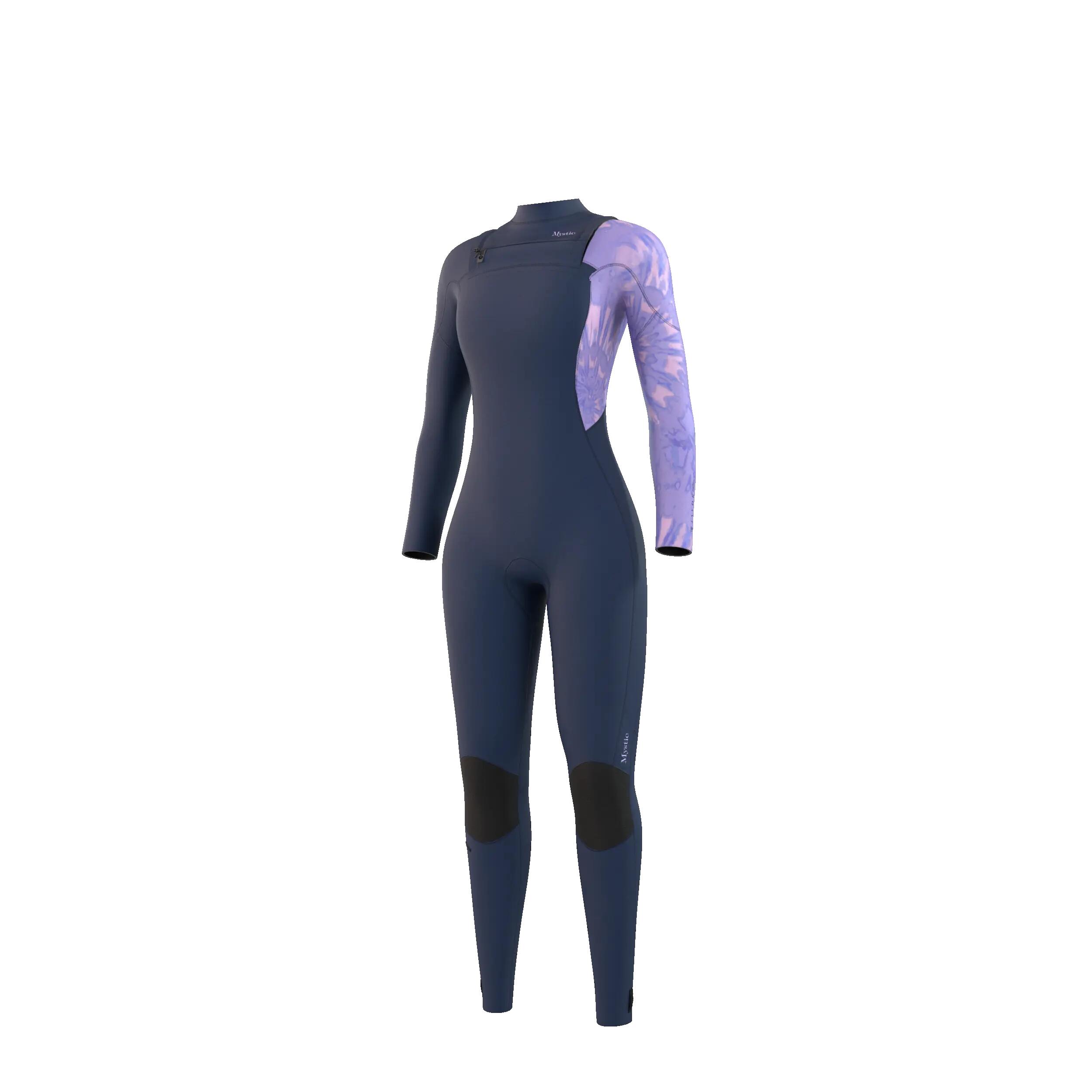 MYSTIC Jayde Wetsuit 5/4mm Double Frontzip Donker Blauw 6/7