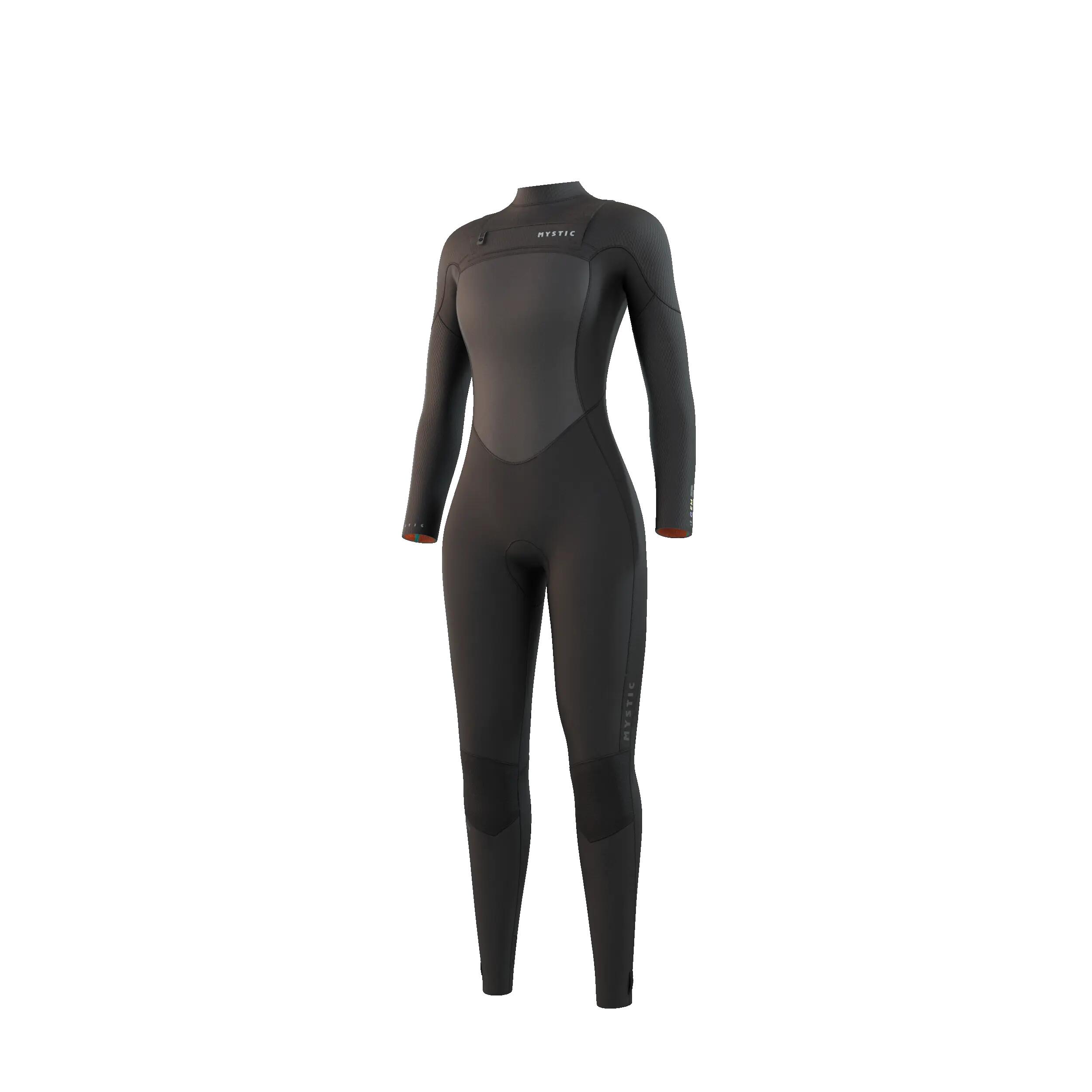 MYSTIC Wetsuit Gem 5/4 Frontzip Zwart 6/7