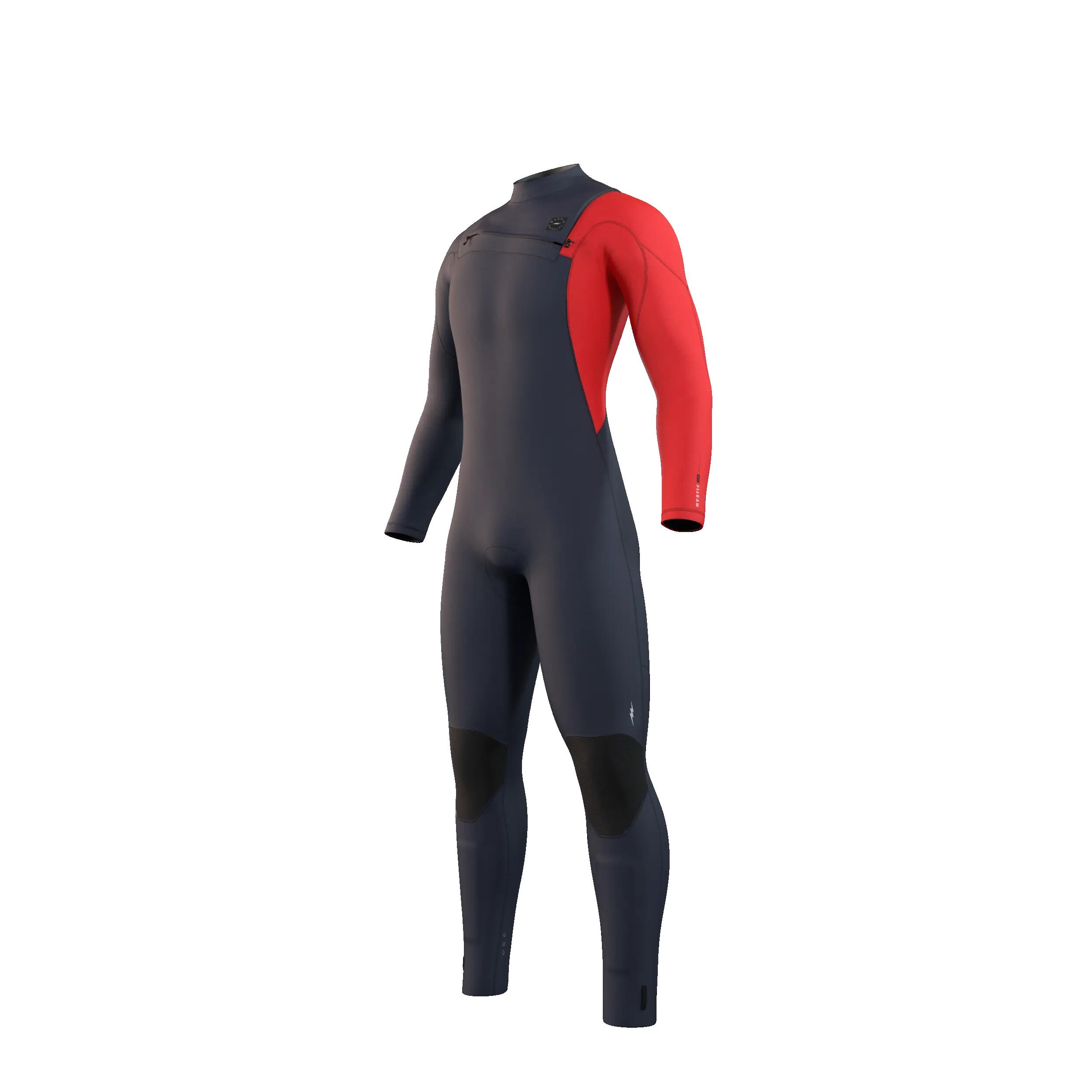 MYSTIC Marshall Wetsuit Donker Blauw 5/3mm Frontzip 7/7
