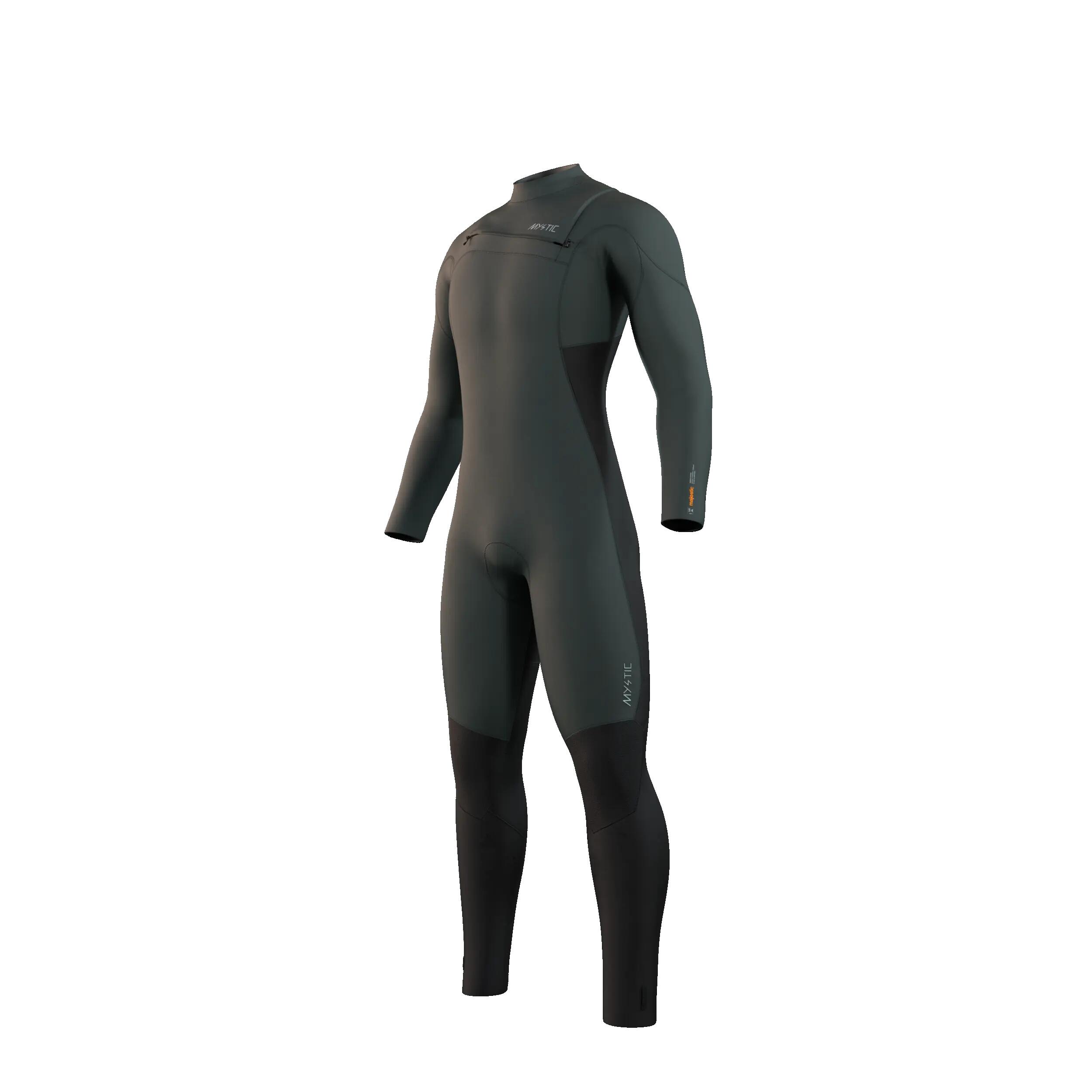 MYSTIC Majestic Wetsuit Donker Green 5/4mm Frontzip 6/7