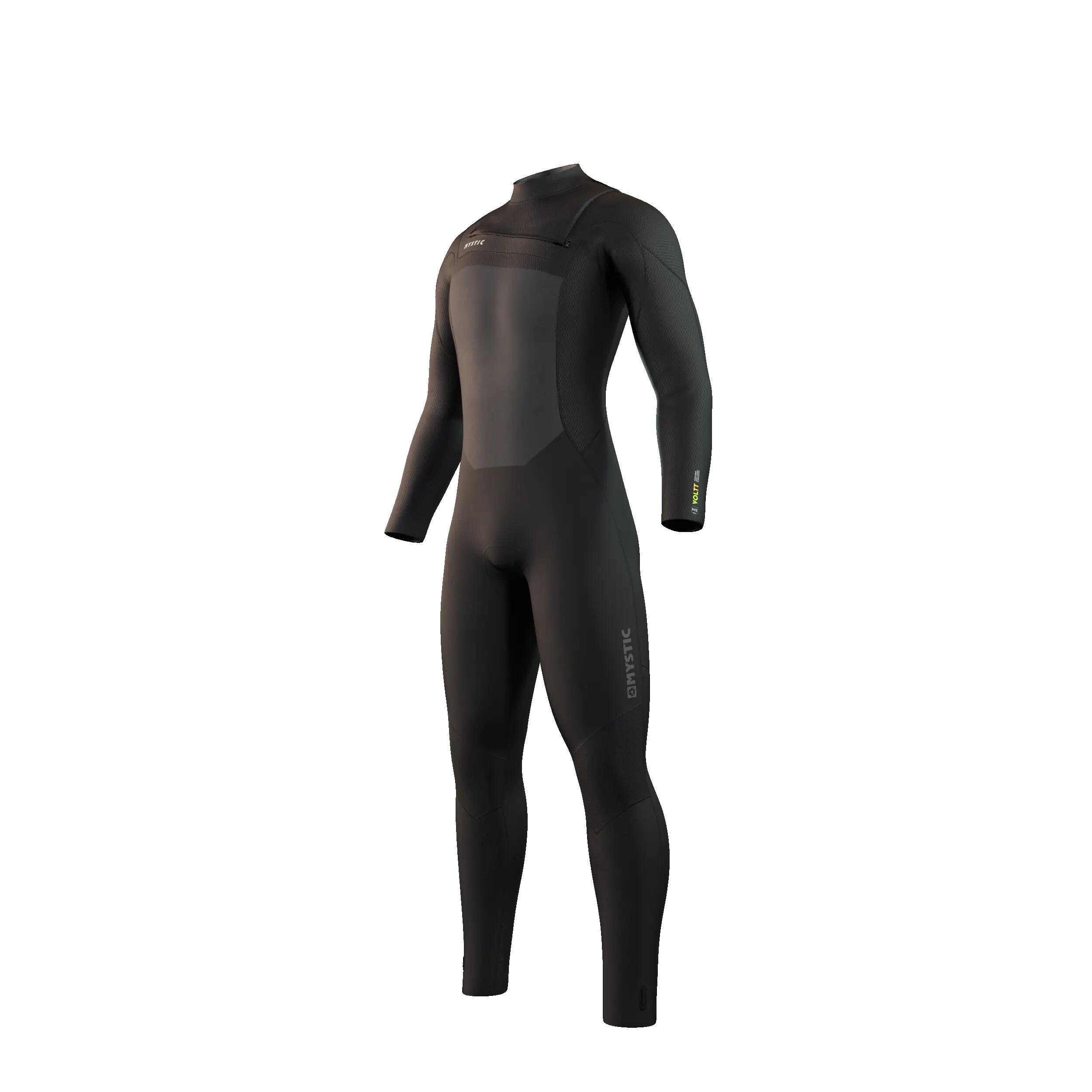 MYSTIC Voltt Wetsuit 5/4/3 Frontzipip Zwart 6/7