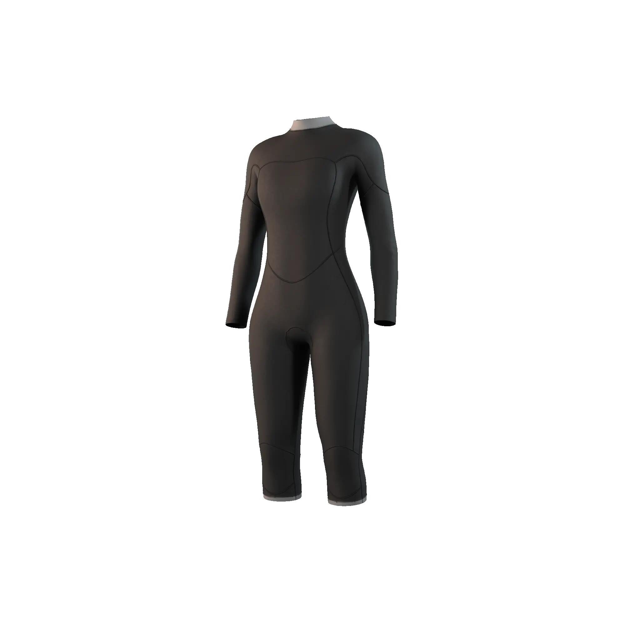 MYSTIC Brand LS Shortleg 3/2 Backzip Flatlock 3/7