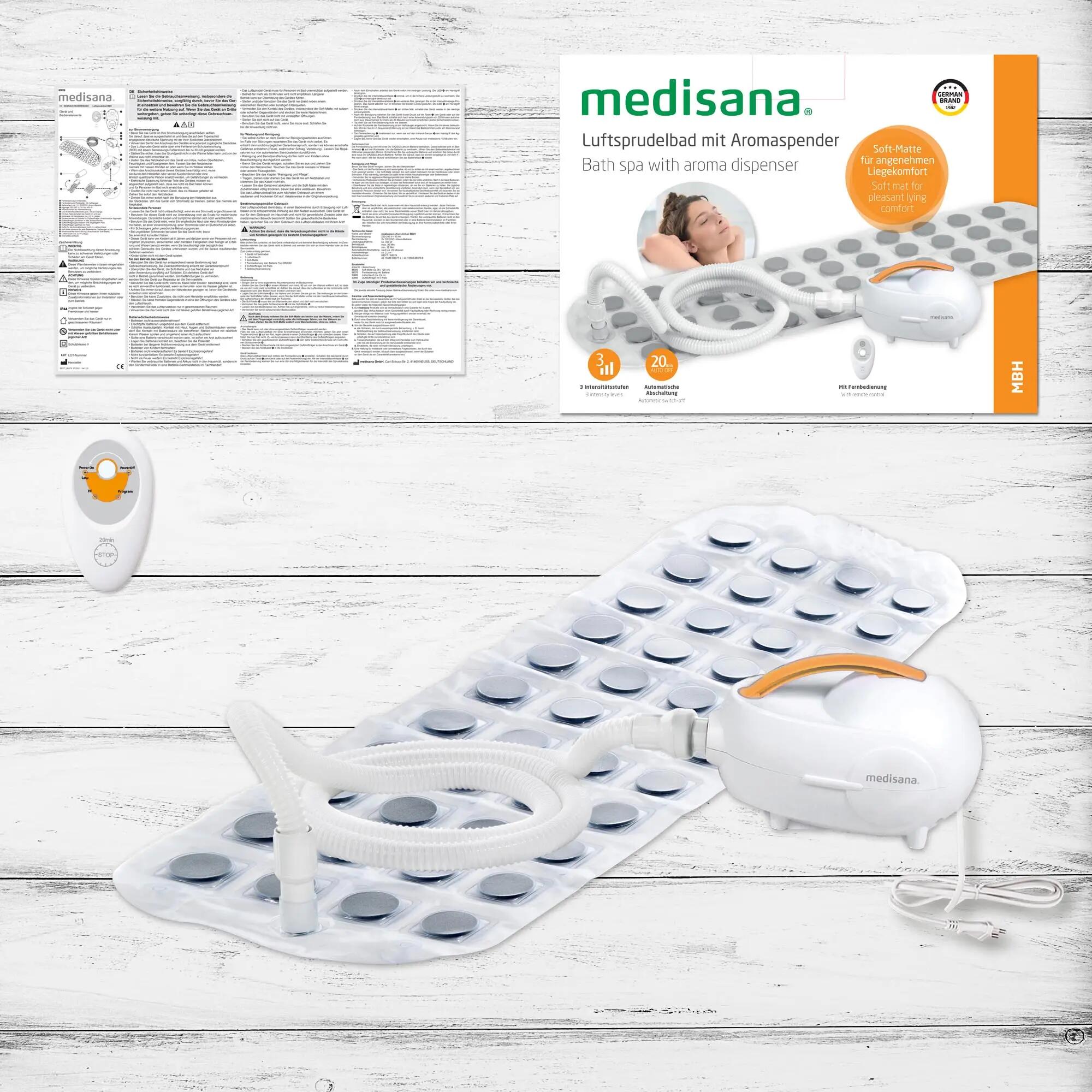 medisana MBH Aromathérapie et tapis antidérapant pour bain à bulles 6/6